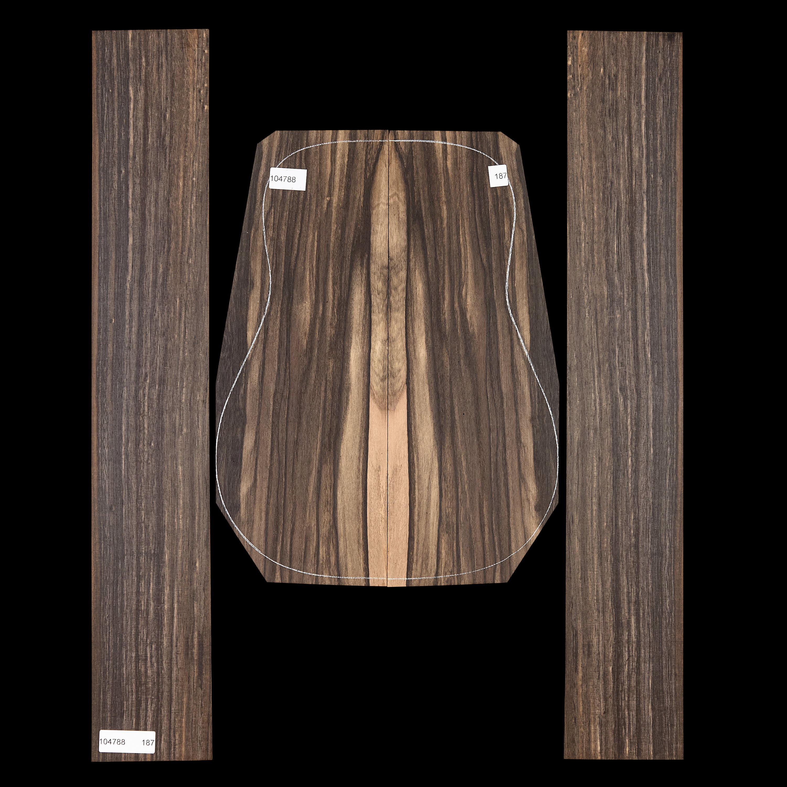 Crelicam Ebony Back + Side Set - 187