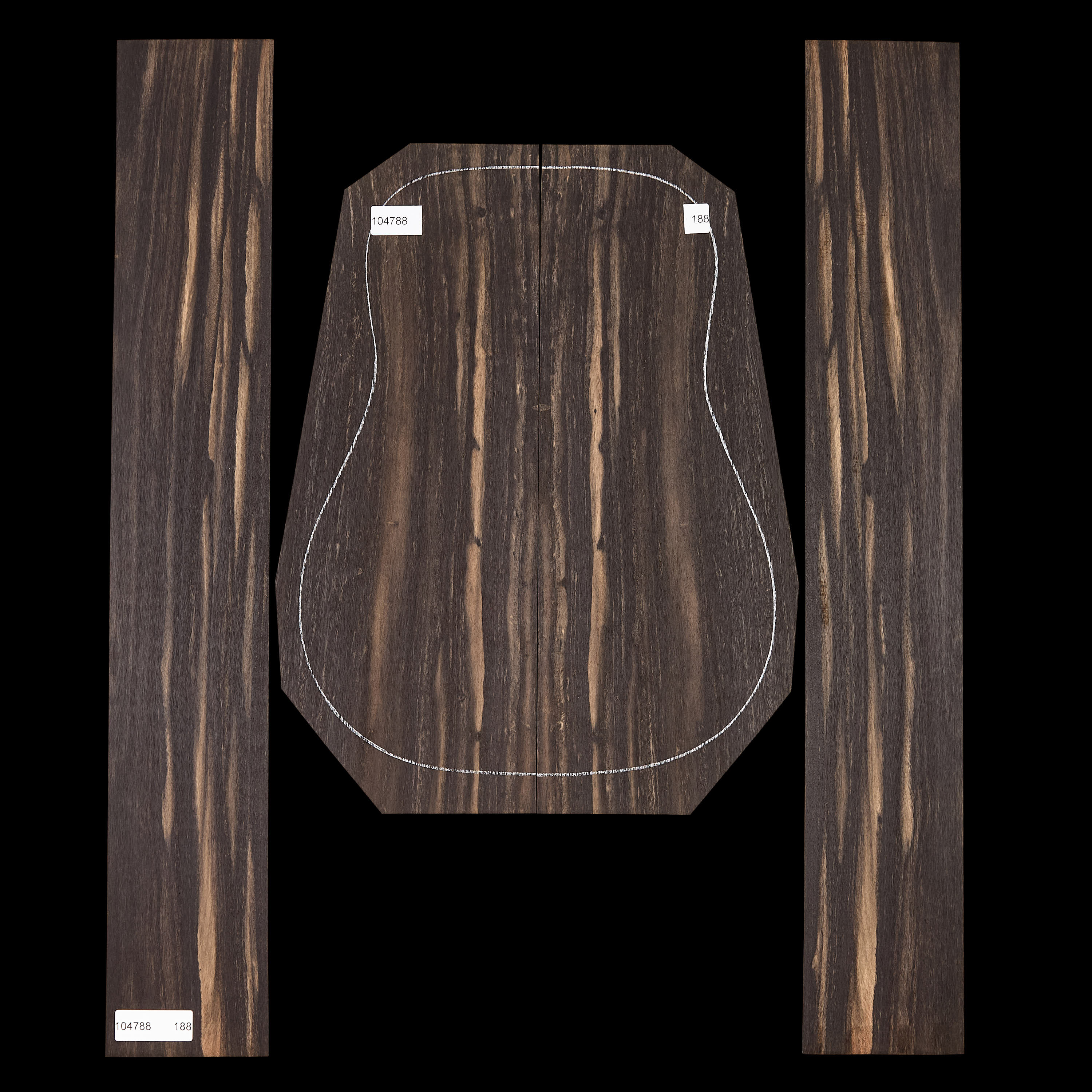 Crelicam Ebony Back + Side Set - 188