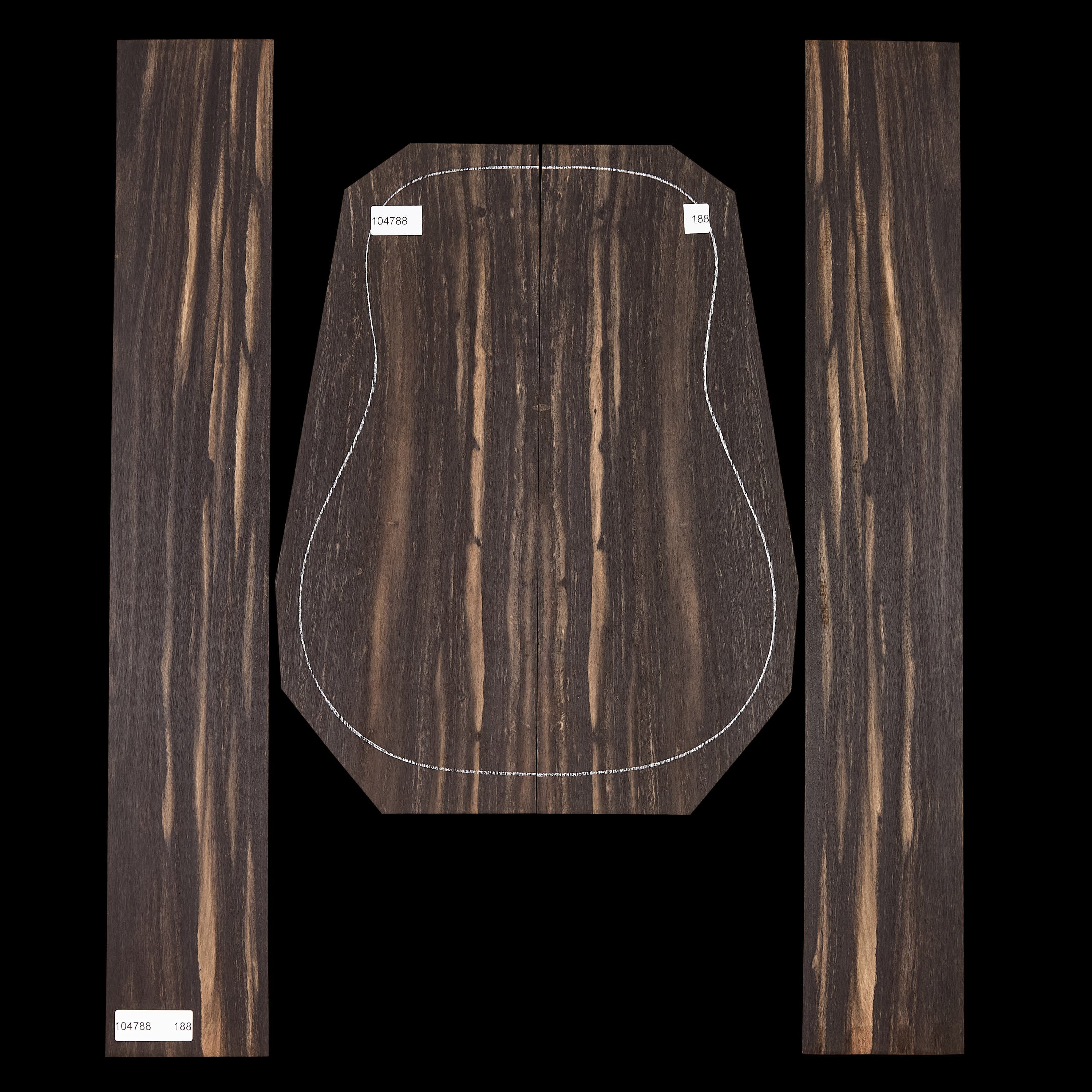 Crelicam Ebony Back + Side Set - 188