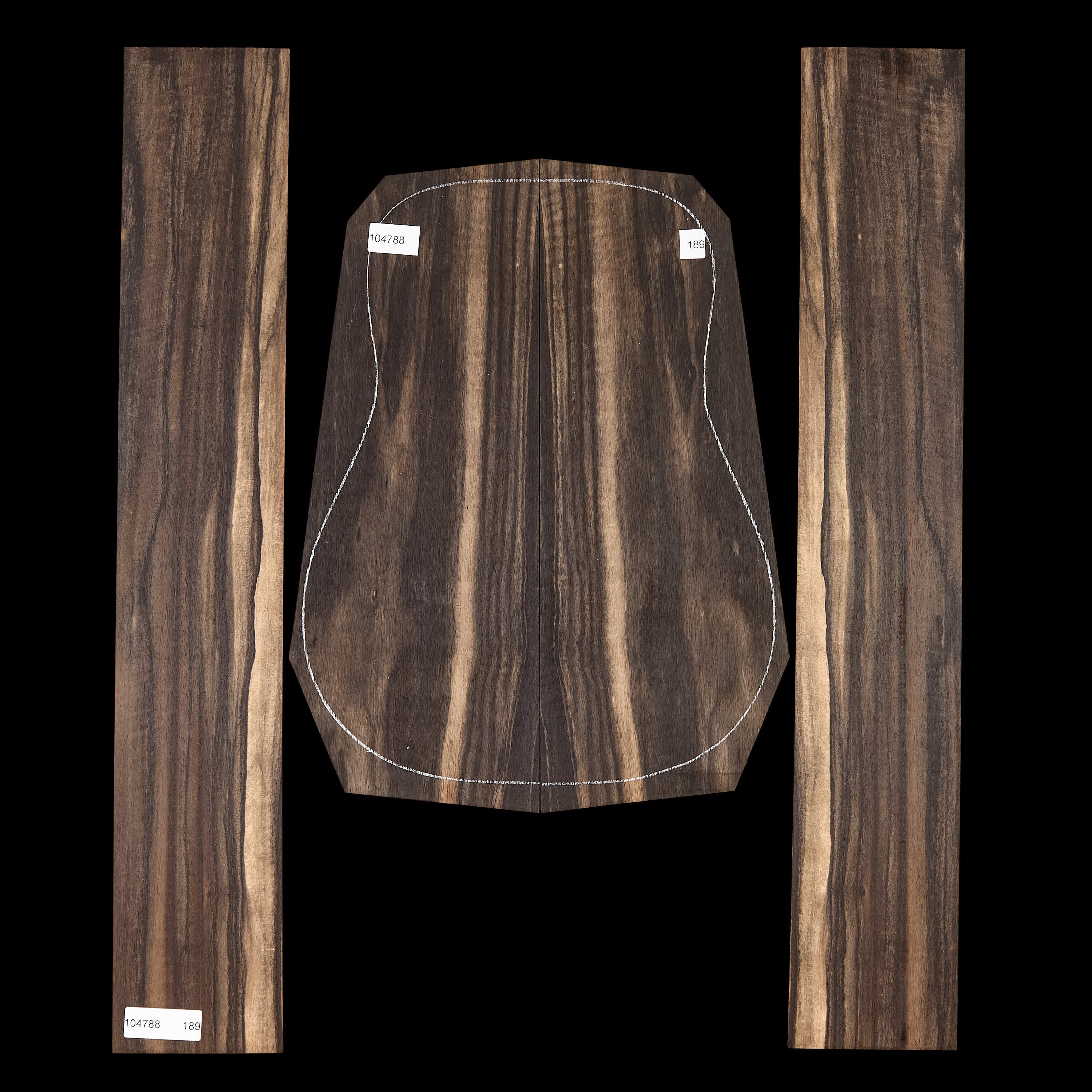 Crelicam Ebony Back + Side Set - 189