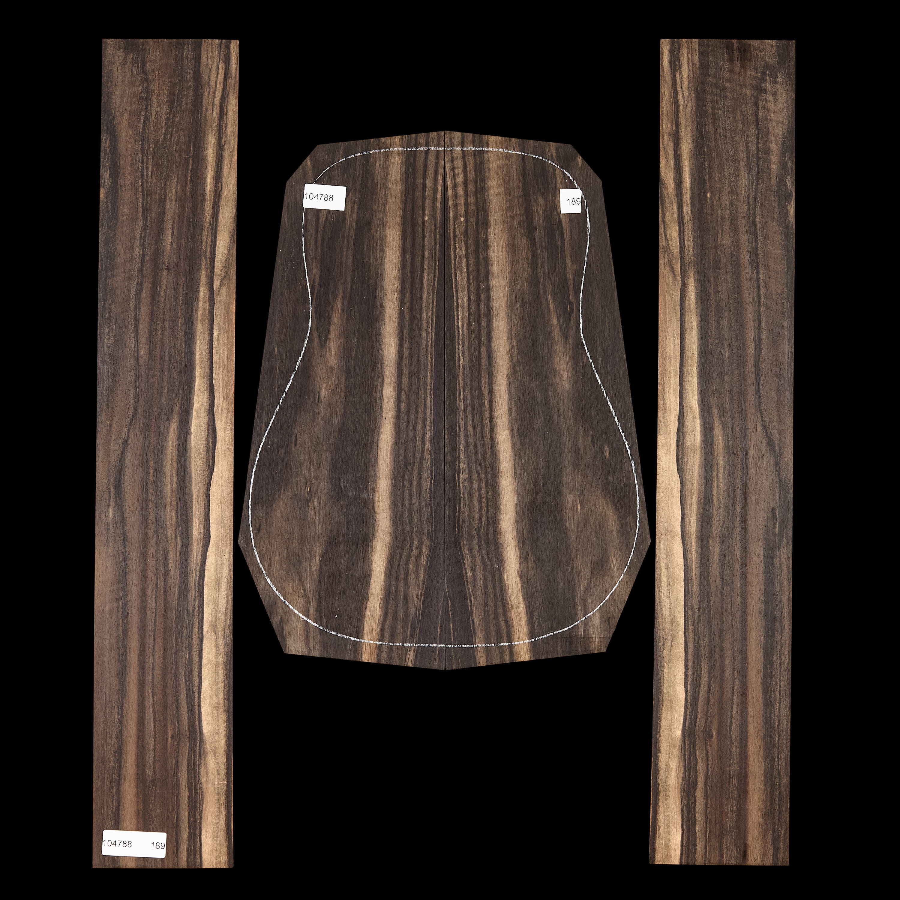 Crelicam Ebony Back + Side Set - 189