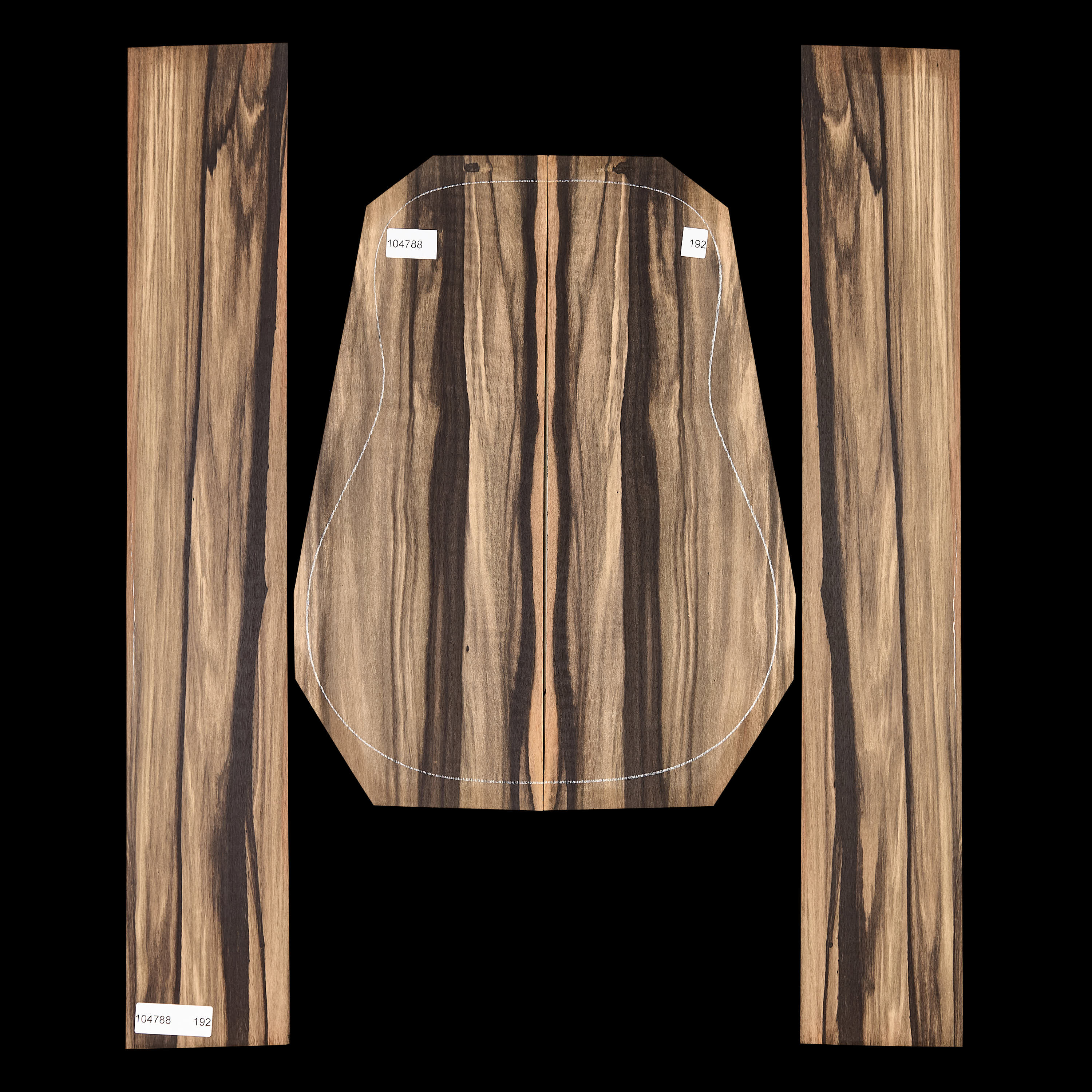 Crelicam Ebony Back + Side Set - 192