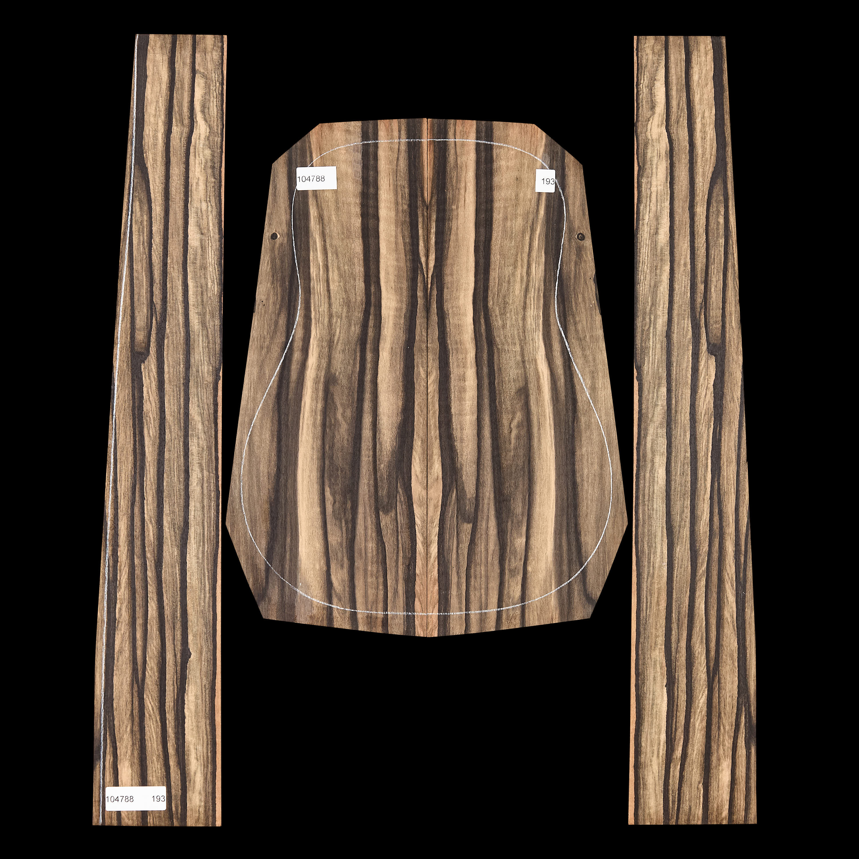 Crelicam Ebony Back + Side Set - 193