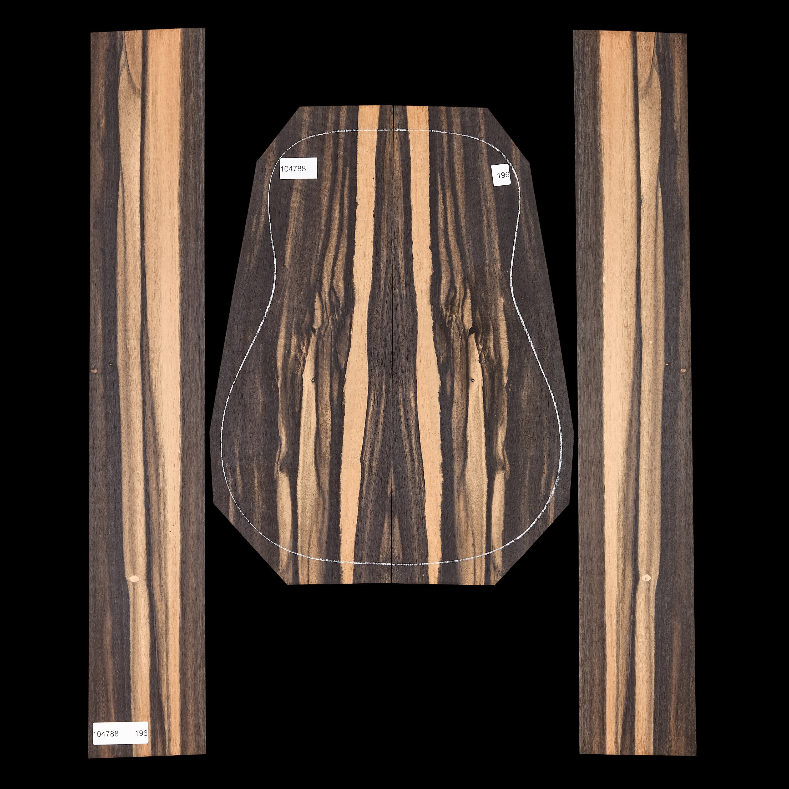 Crelicam Ebony Back + Side Set - 196