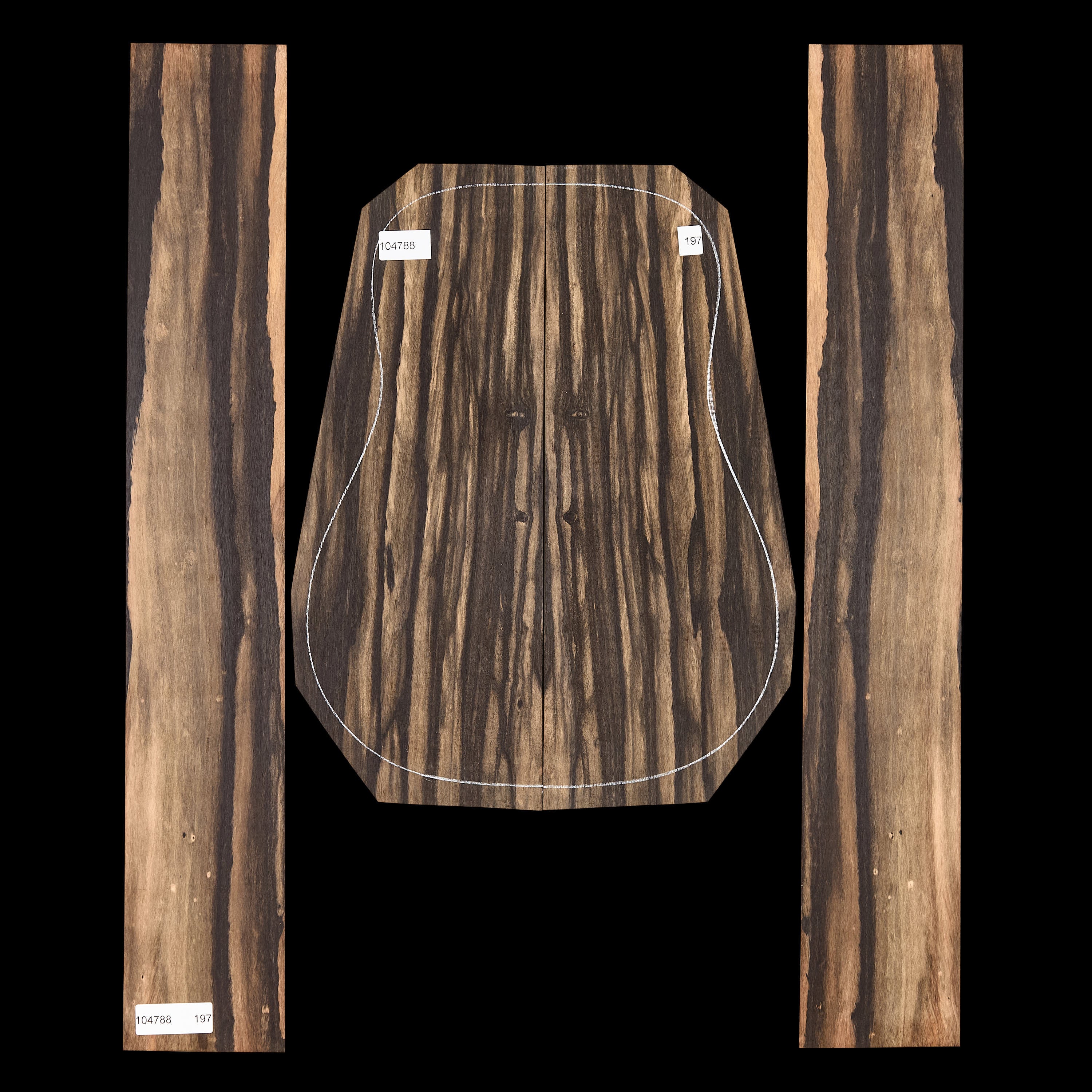 Crelicam Ebony Back + Side Set - 197