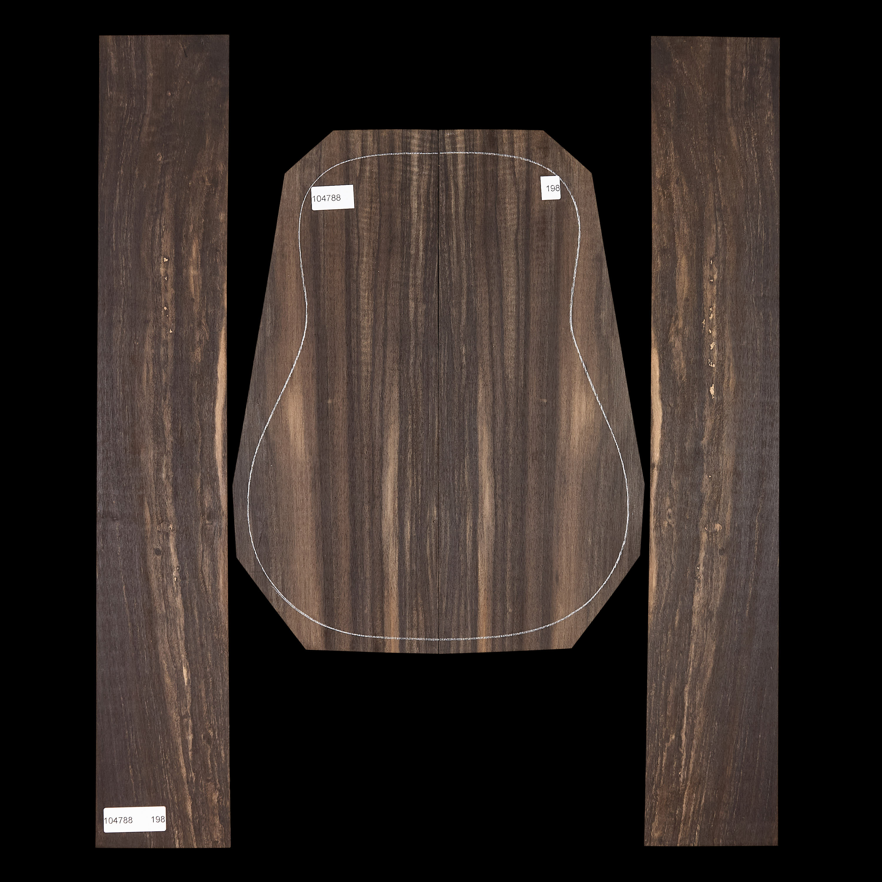 Crelicam Ebony Back + Side Set - 198