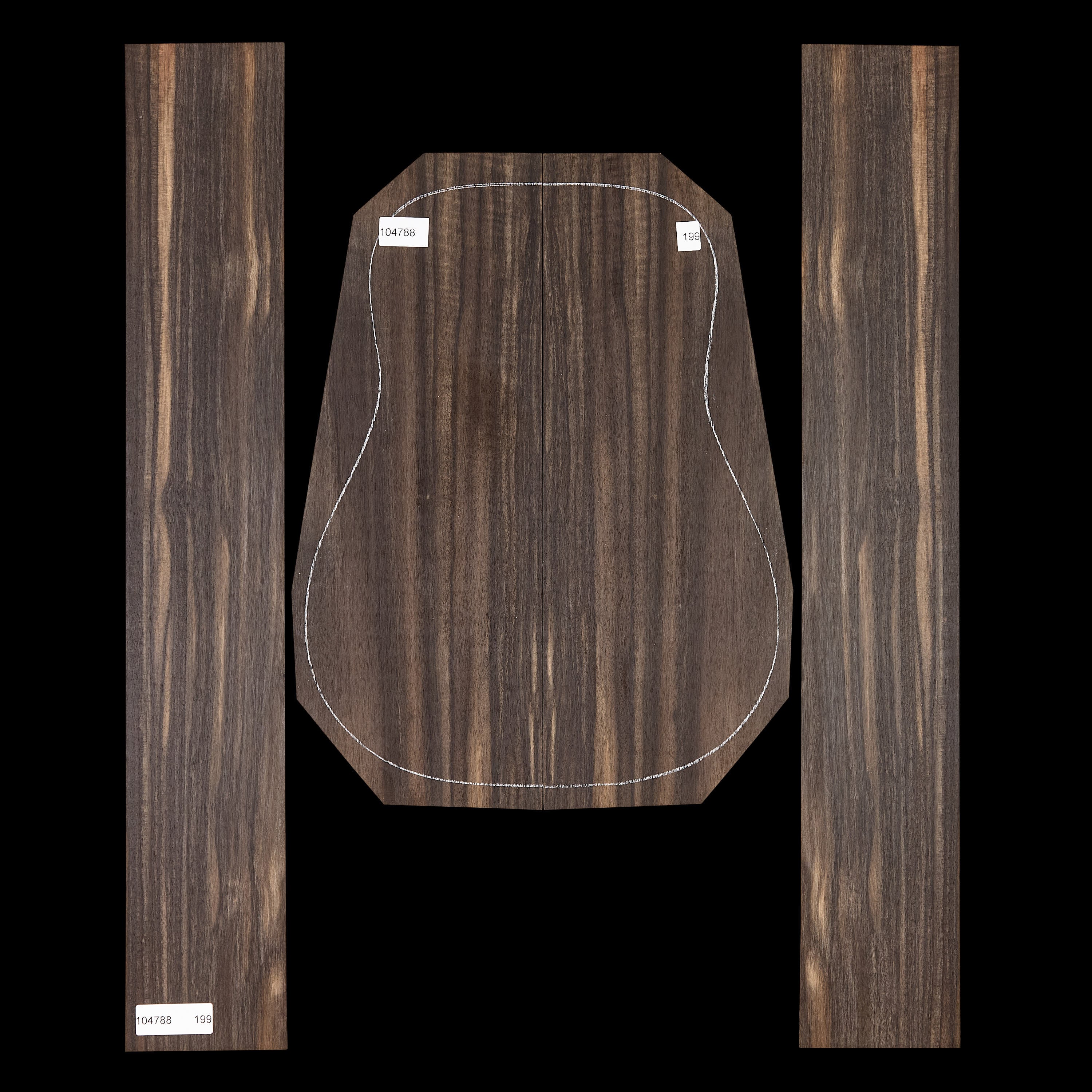 Crelicam Ebony Back + Side Set - 199