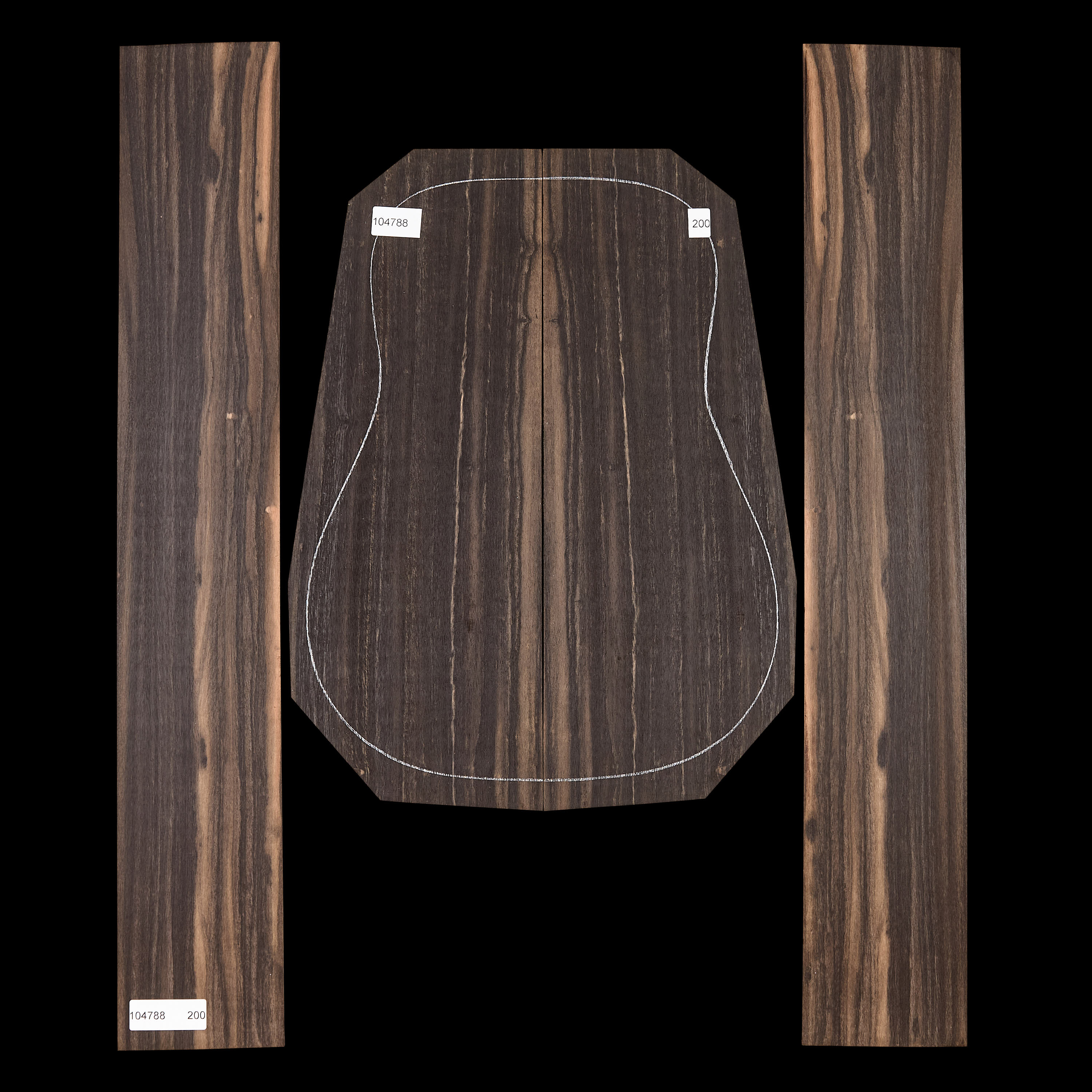 Crelicam Ebony Back + Side Set - 200