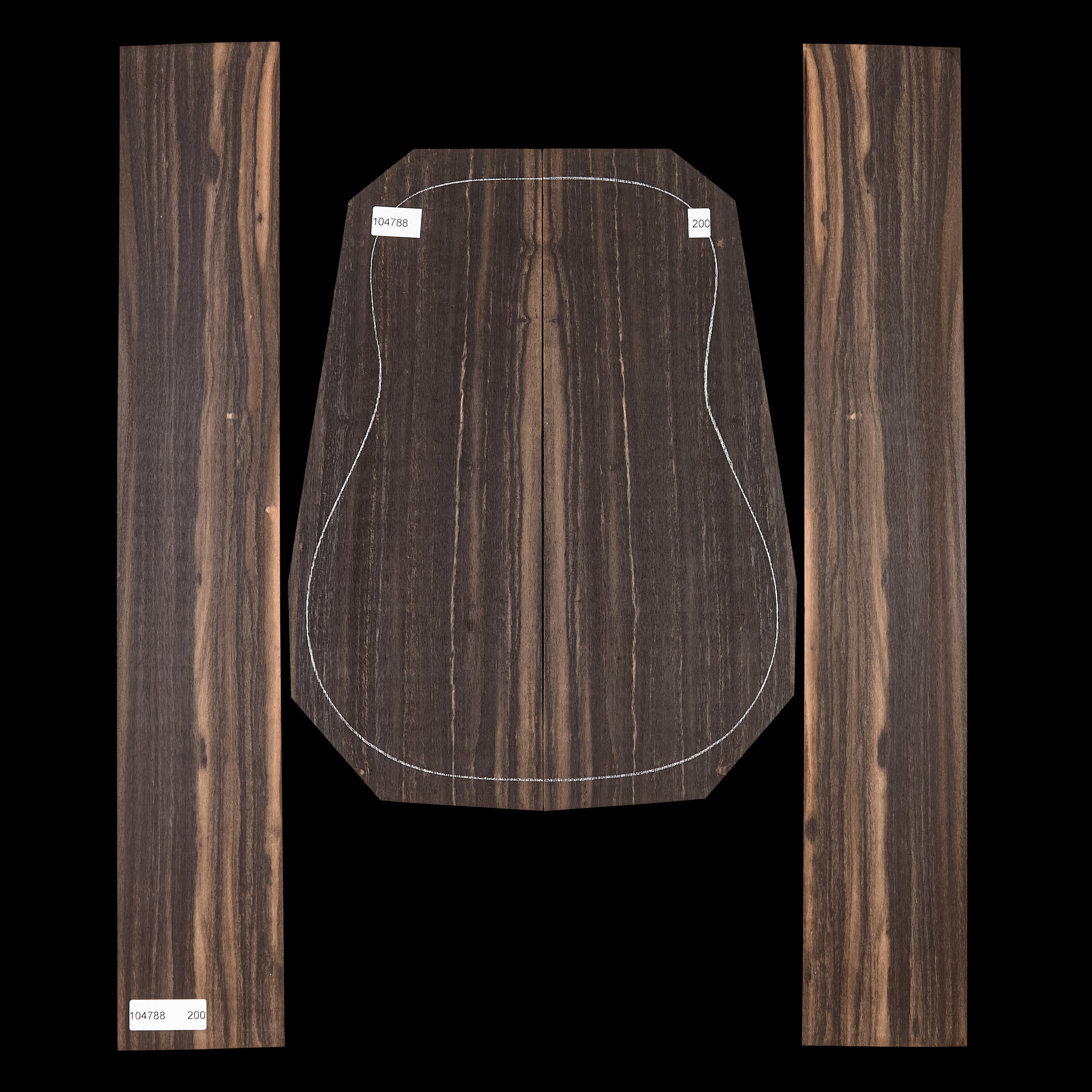 Crelicam Ebony Back + Side Set - 200