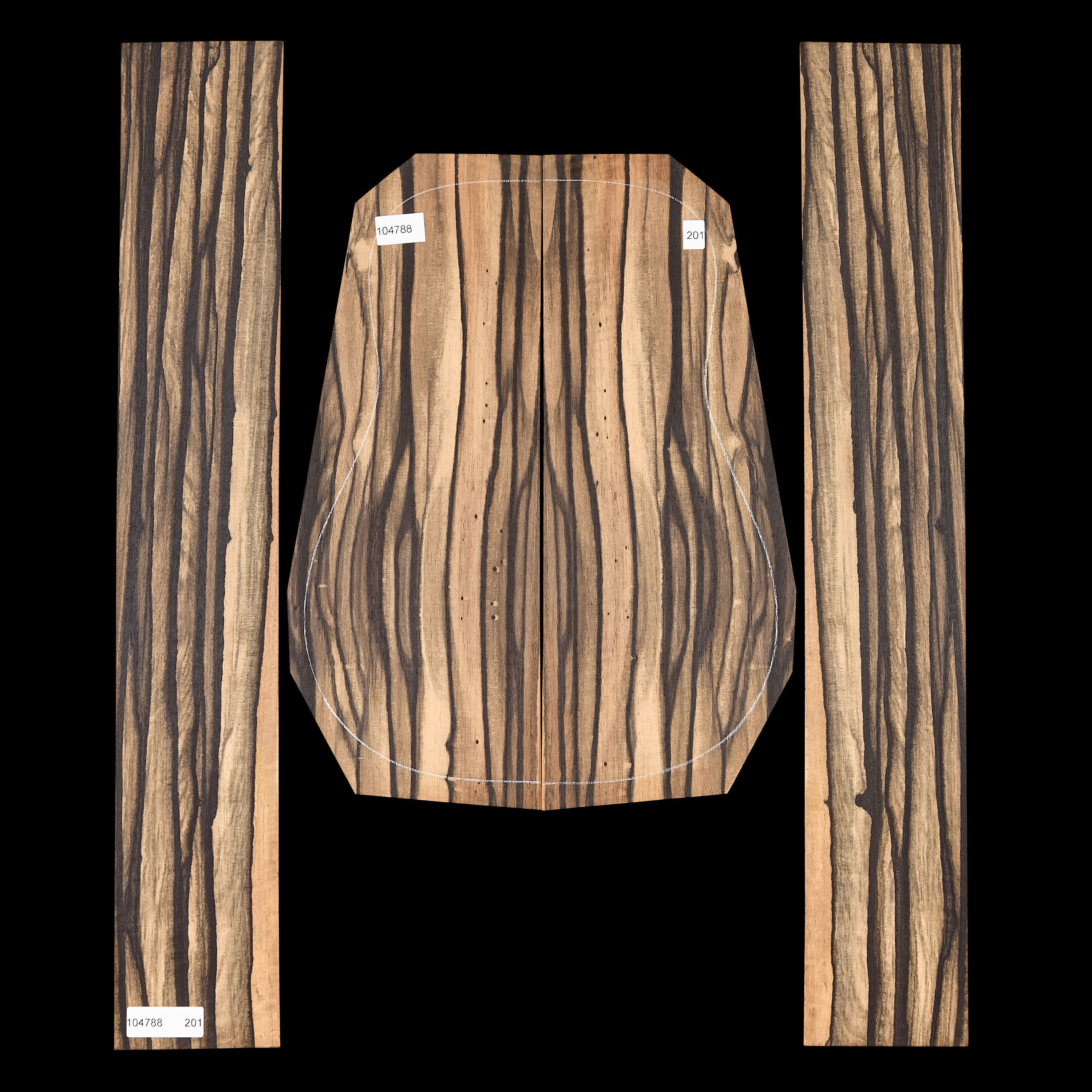 Crelicam Ebony Back + Side Set - 201