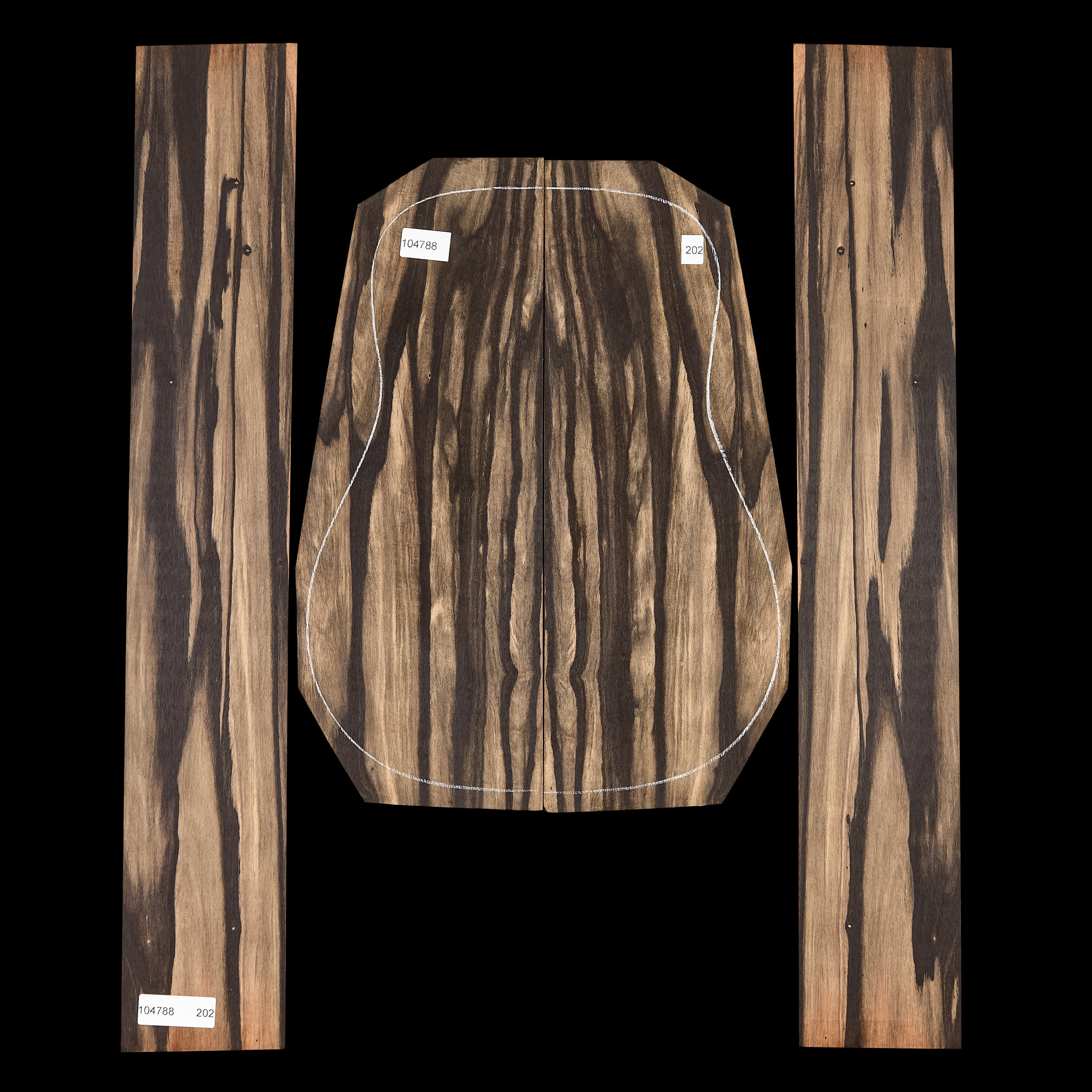 Crelicam Ebony Back + Side Set - 202