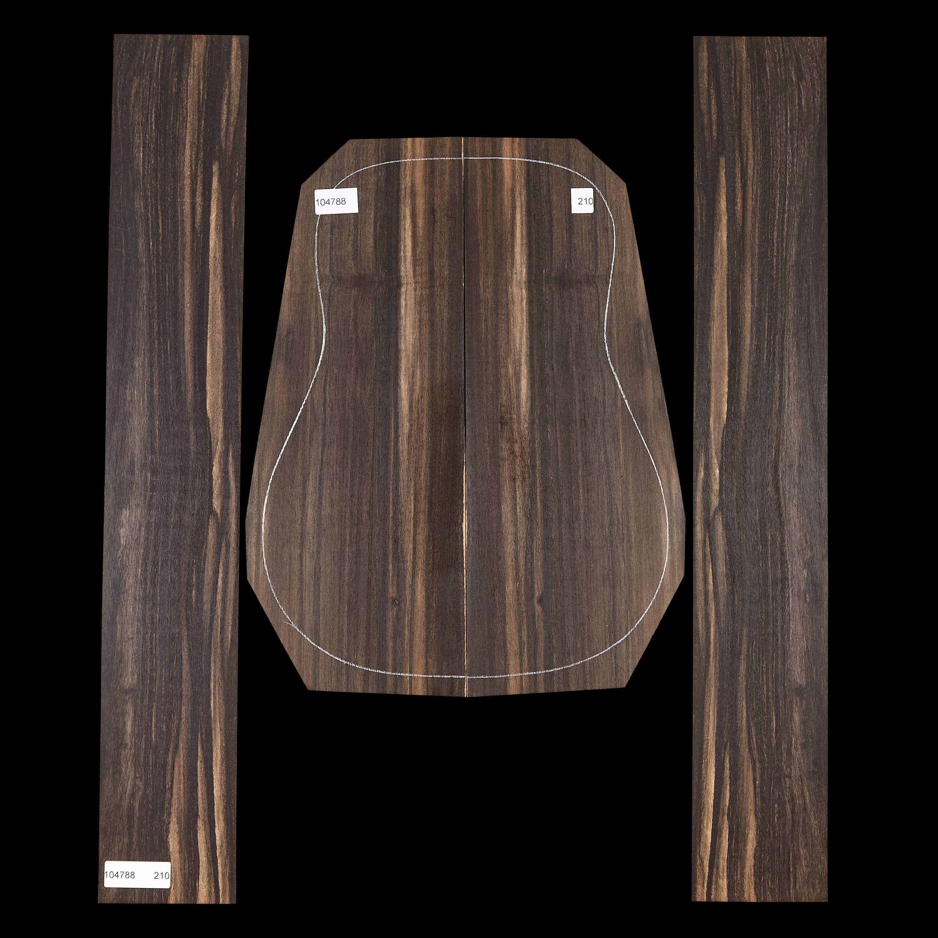 Crelicam Ebony Back + Side Set - 210