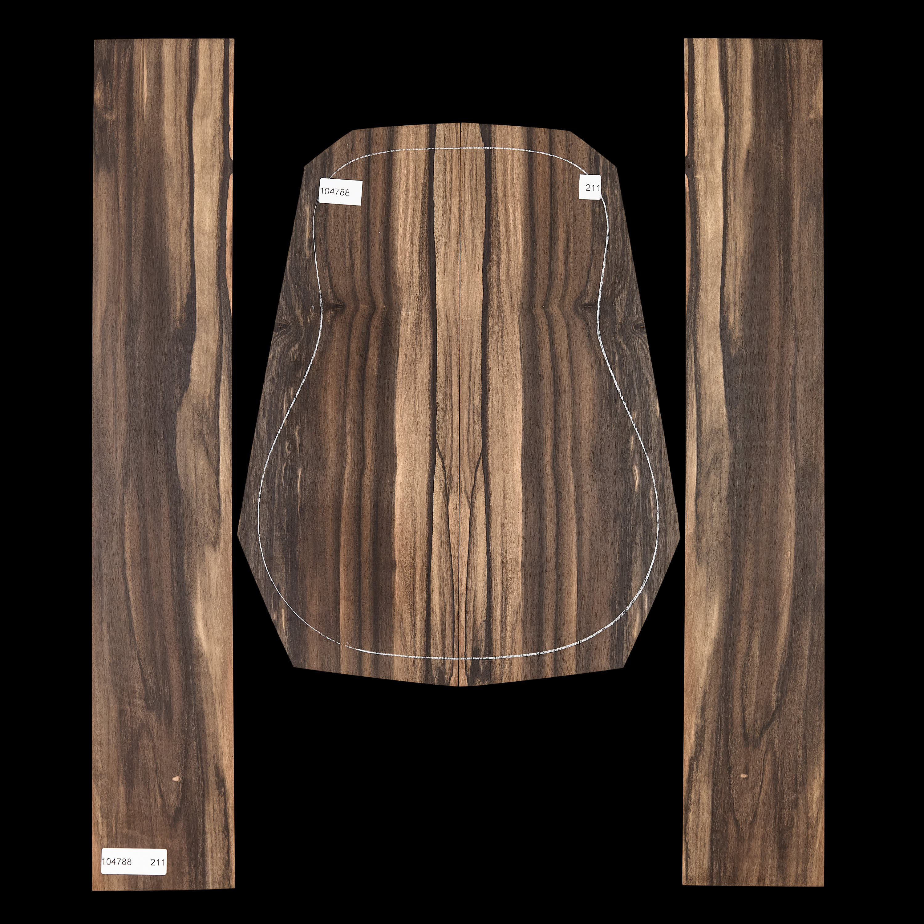 Crelicam Ebony Back + Side Set - 211
