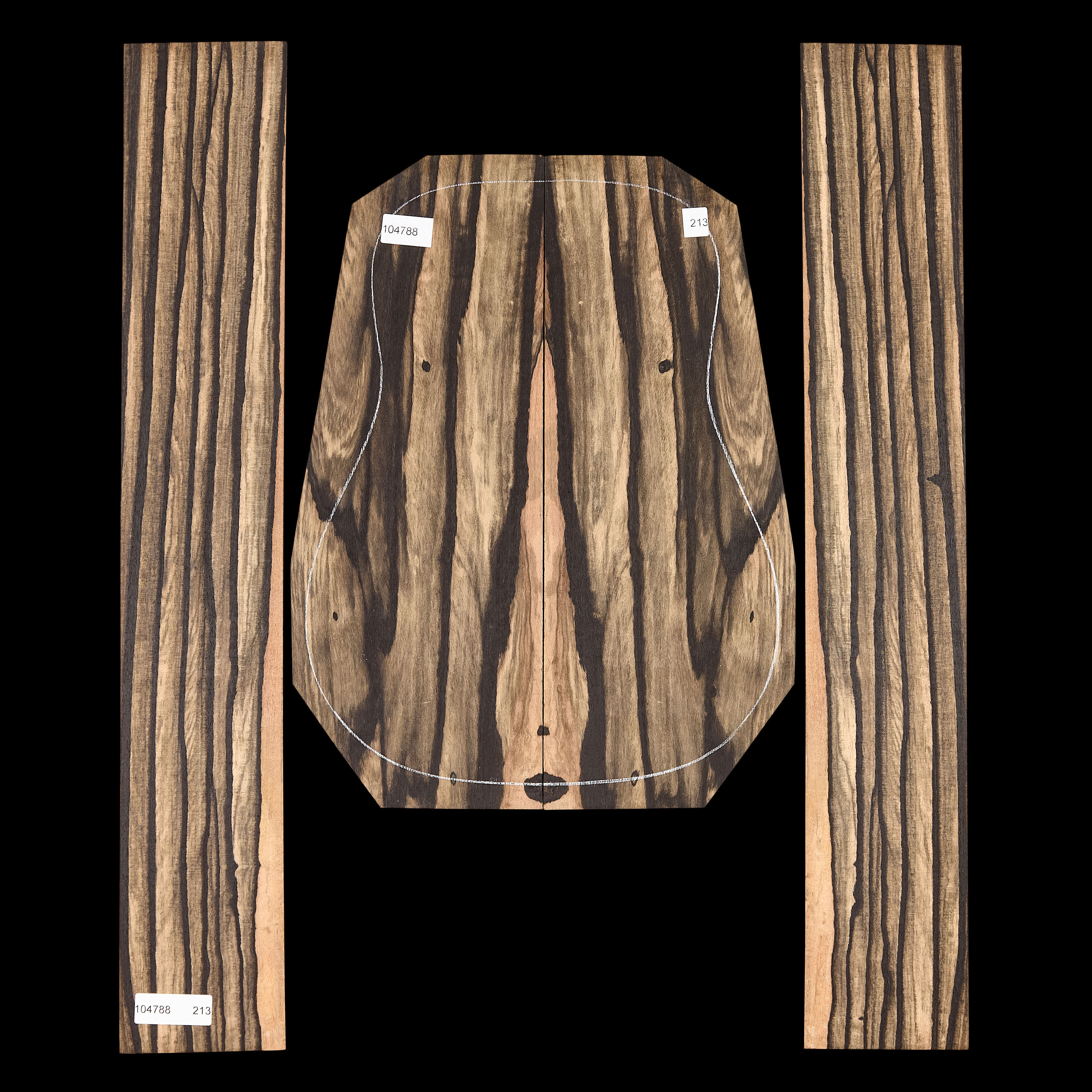 Crelicam Ebony Back + Side Set - 213