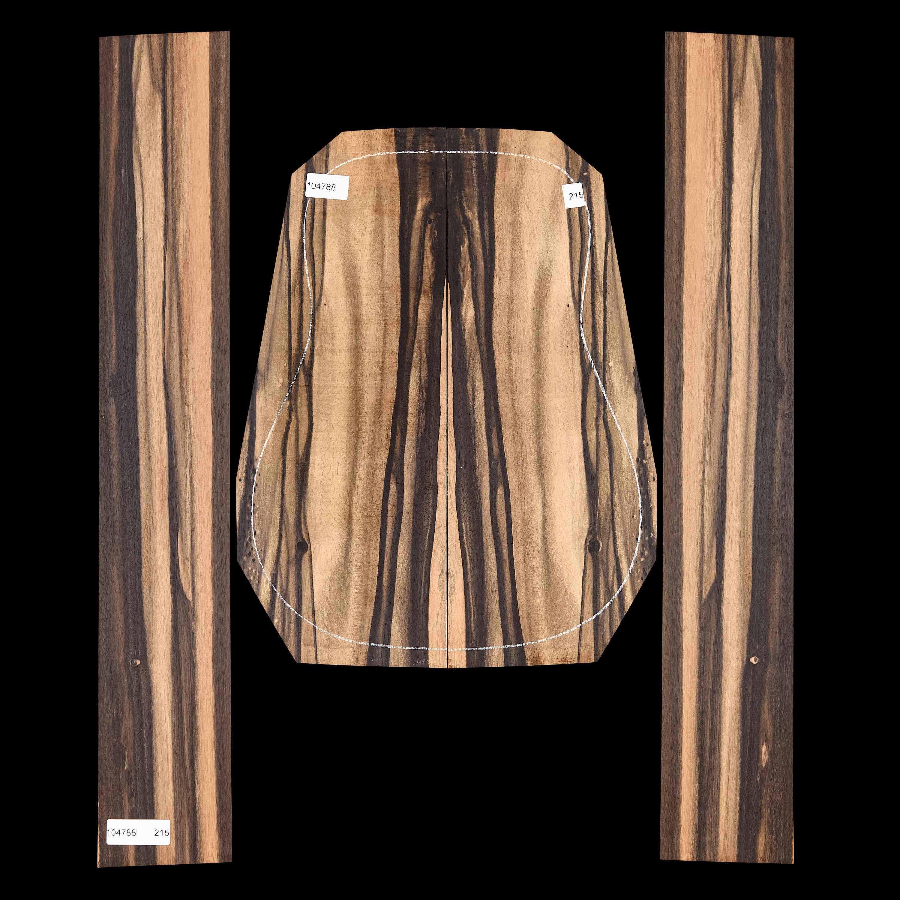 Crelicam Ebony Back + Side Set - 215