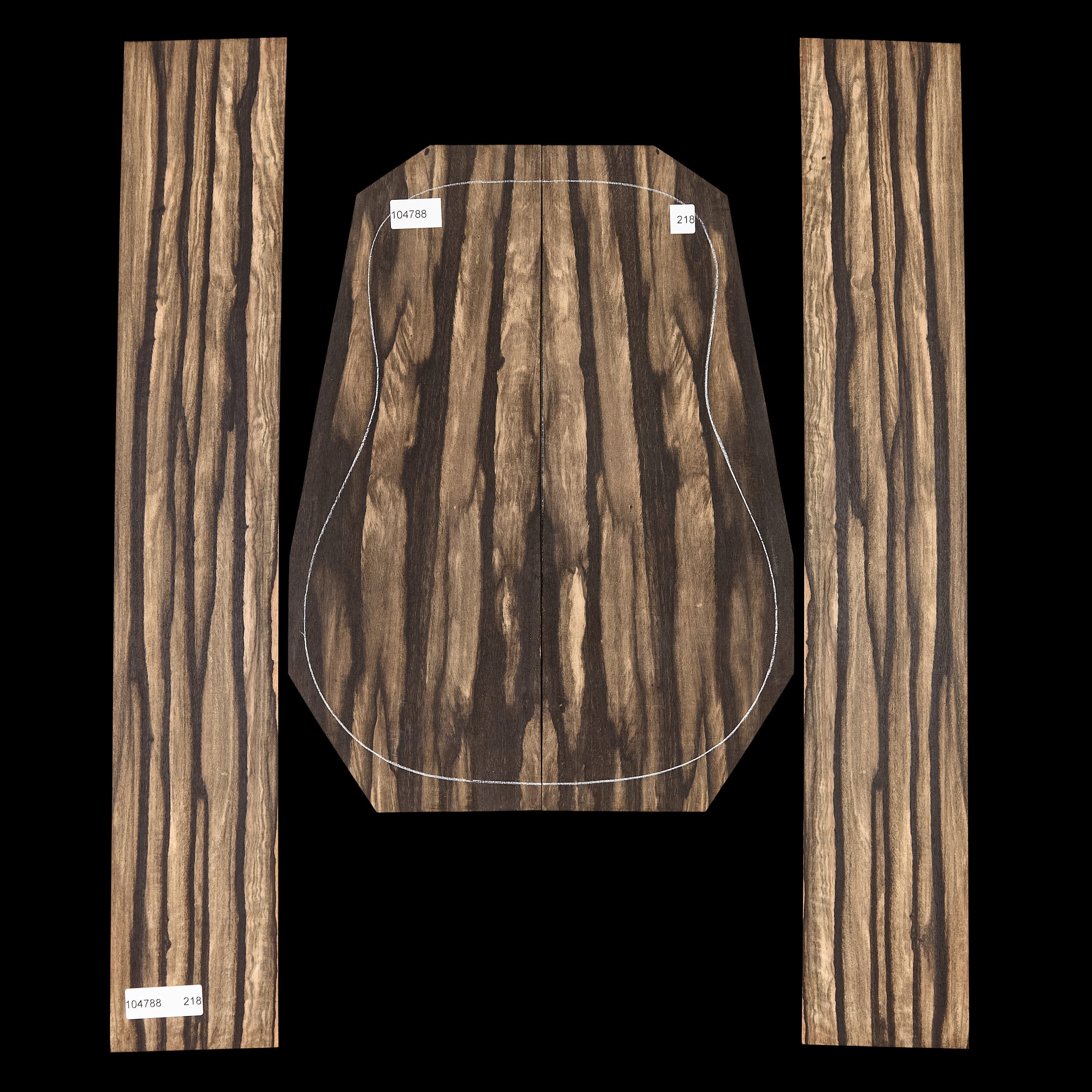 Crelicam Ebony Back + Side Set - 218