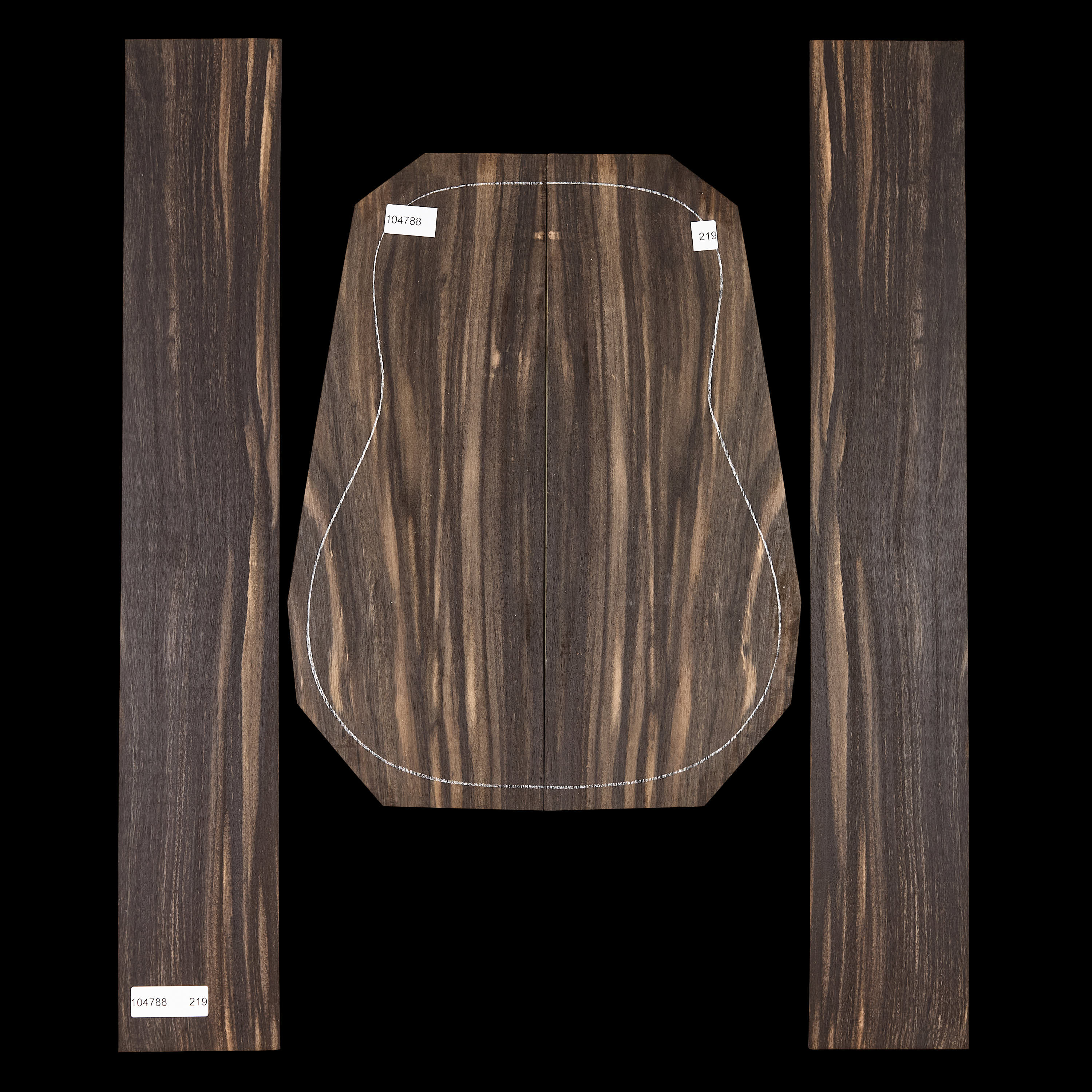 Crelicam Ebony Back + Side Set - 219