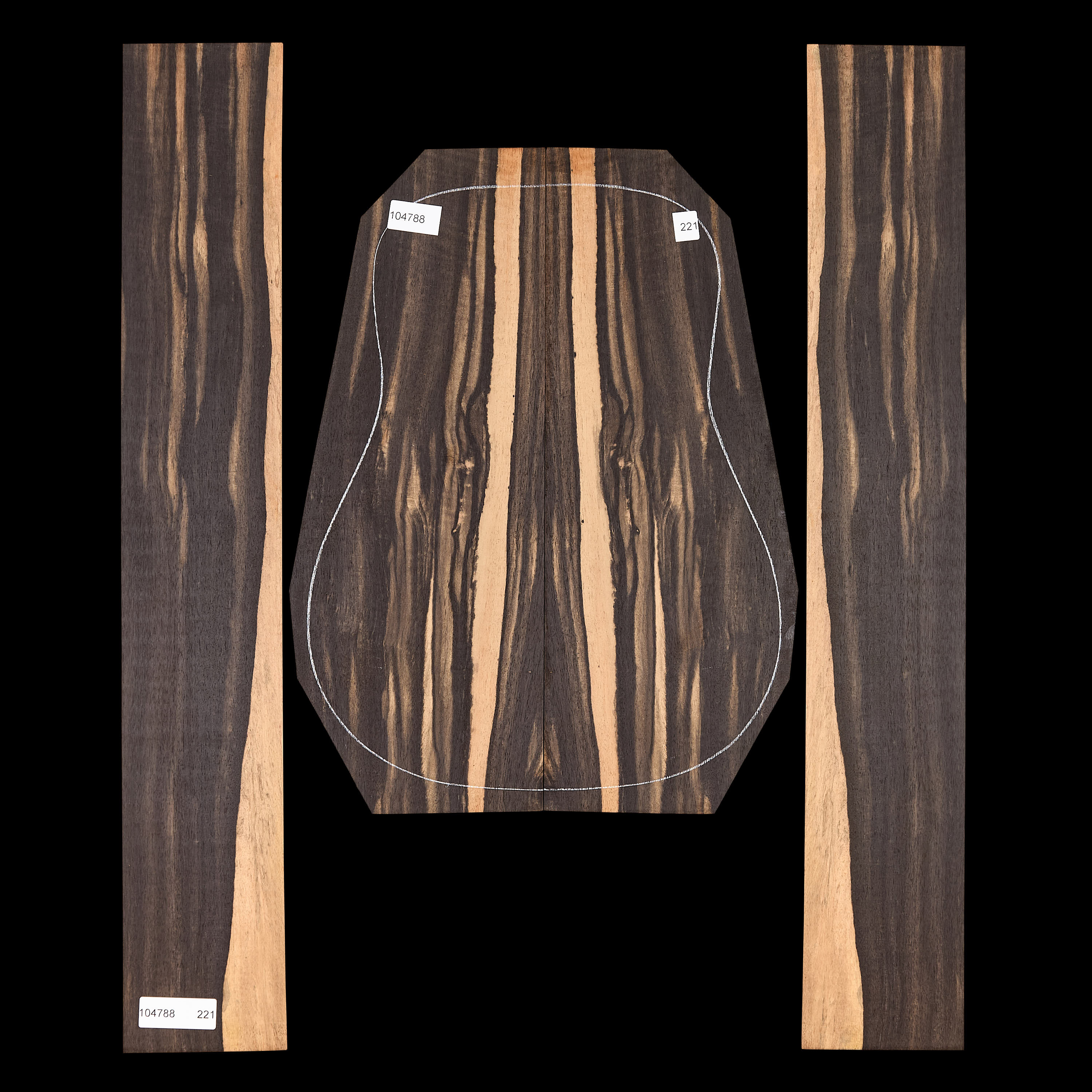 Crelicam Ebony Back + Side Set - 221