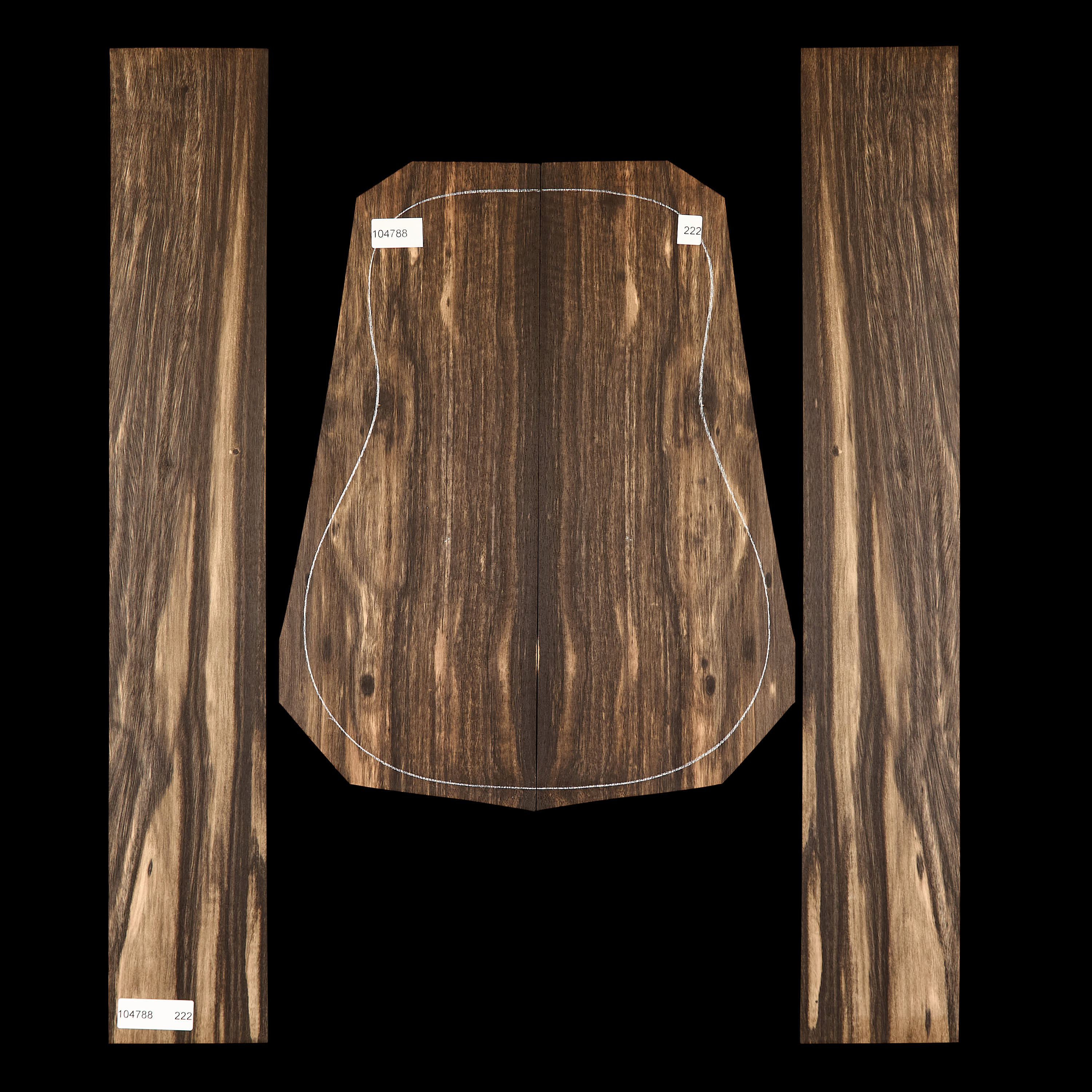 Crelicam Ebony Back + Side Set - 222