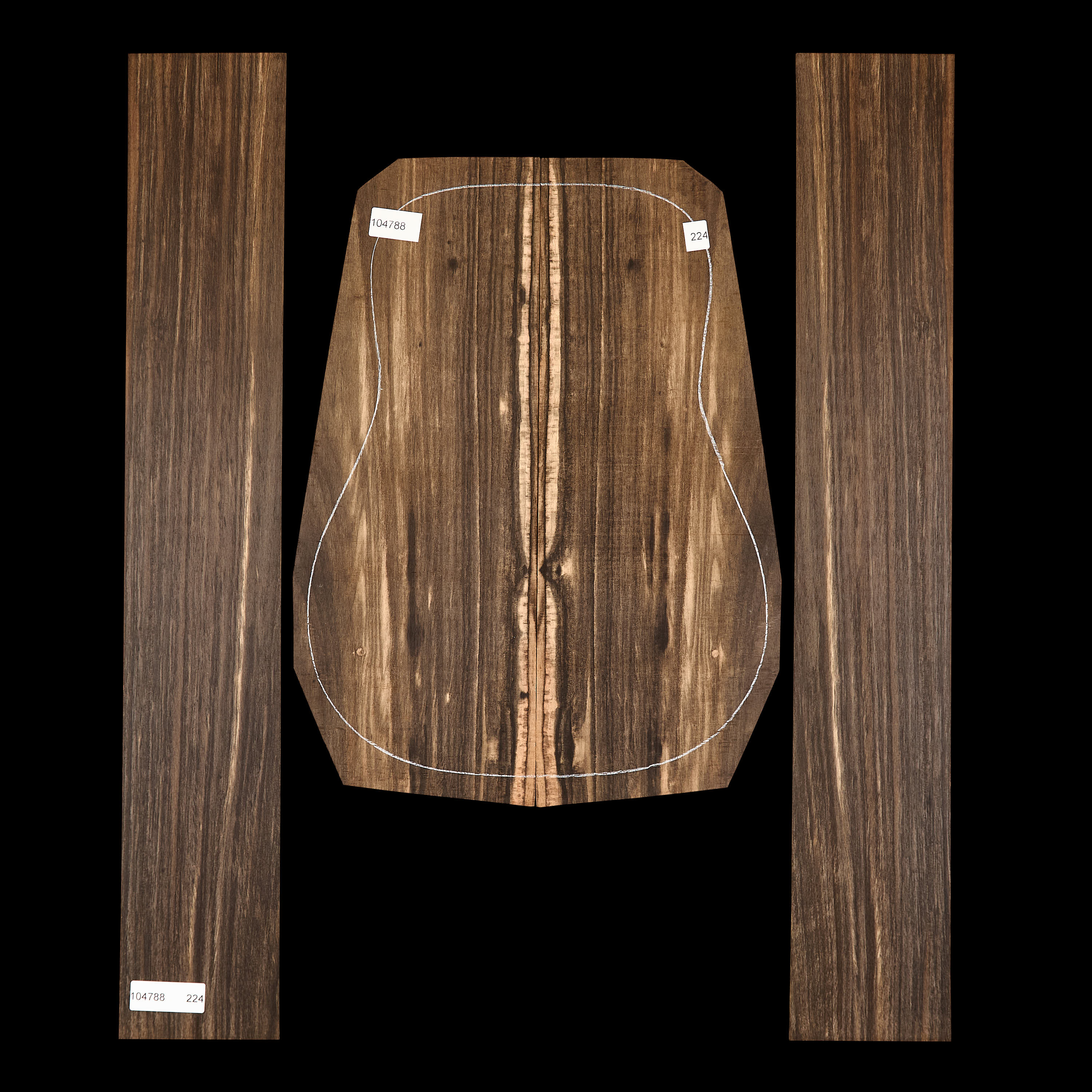 Crelicam Ebony Back + Side Set - 224
