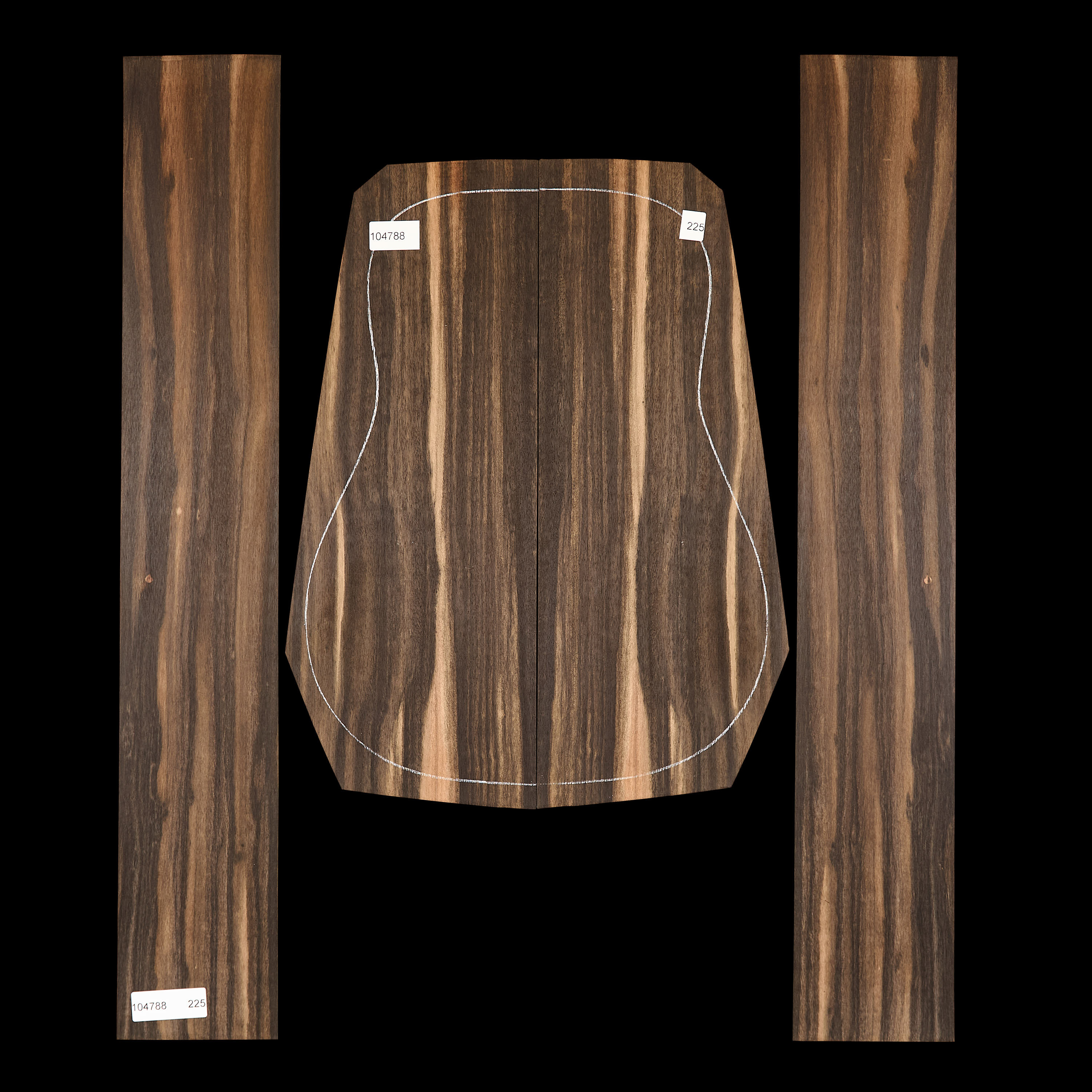 Crelicam Ebony Back + Side Set - 225