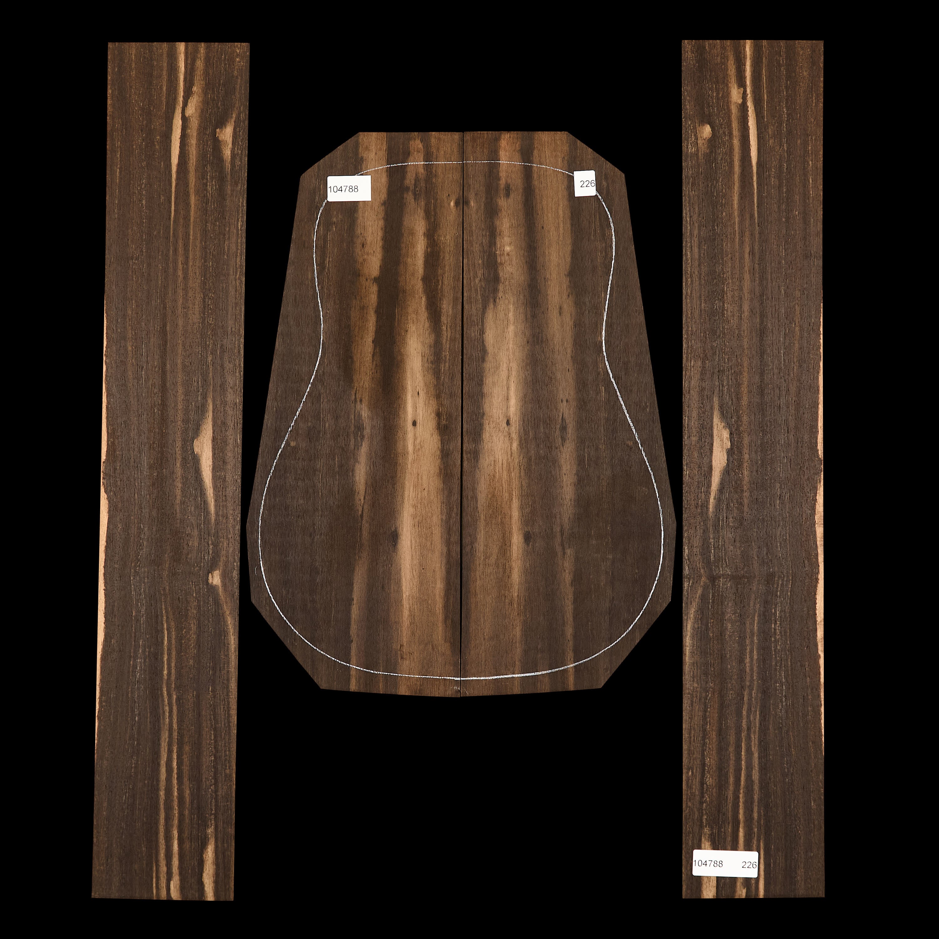 Crelicam Ebony Back + Side Set - 226