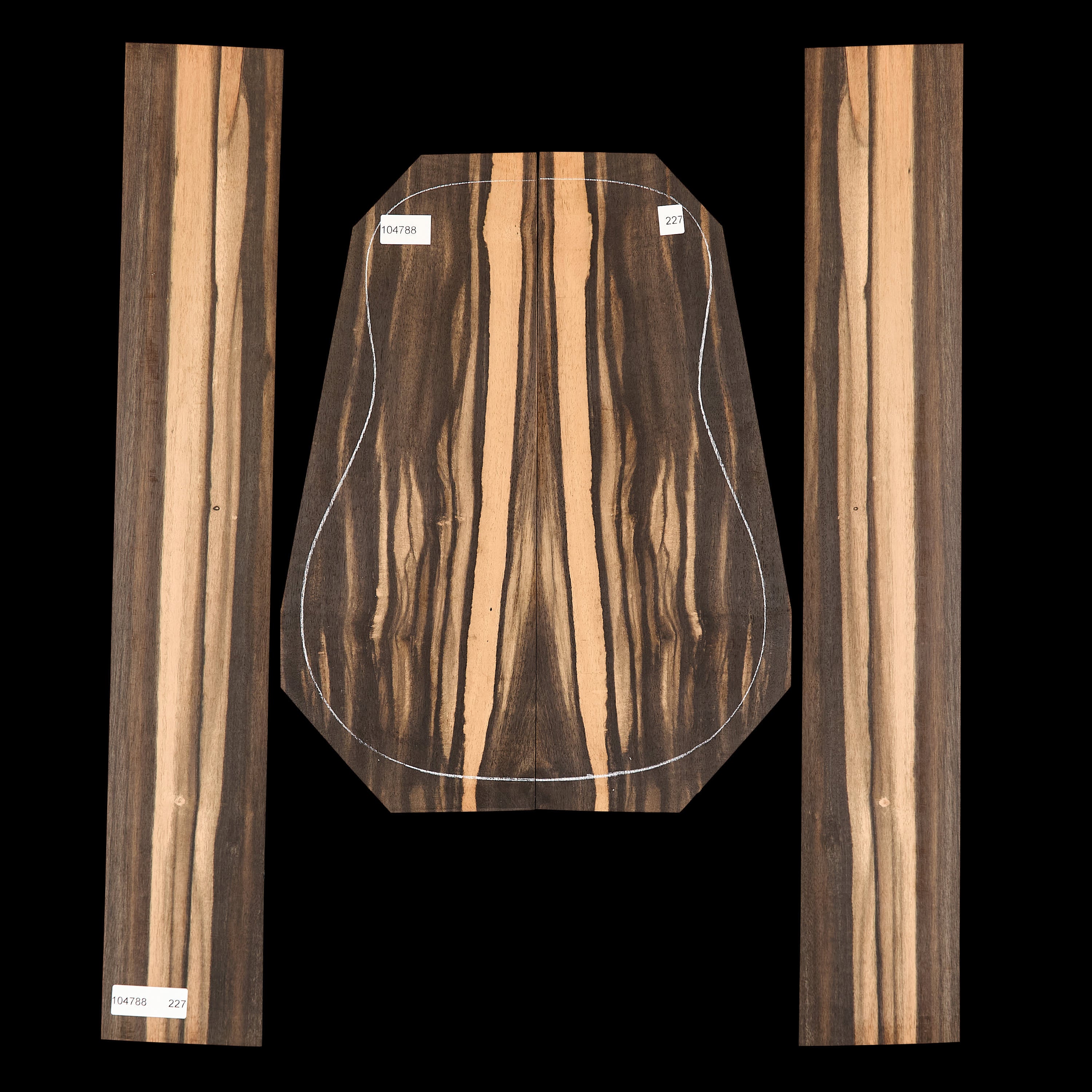 Crelicam Ebony Back + Side Set - 227