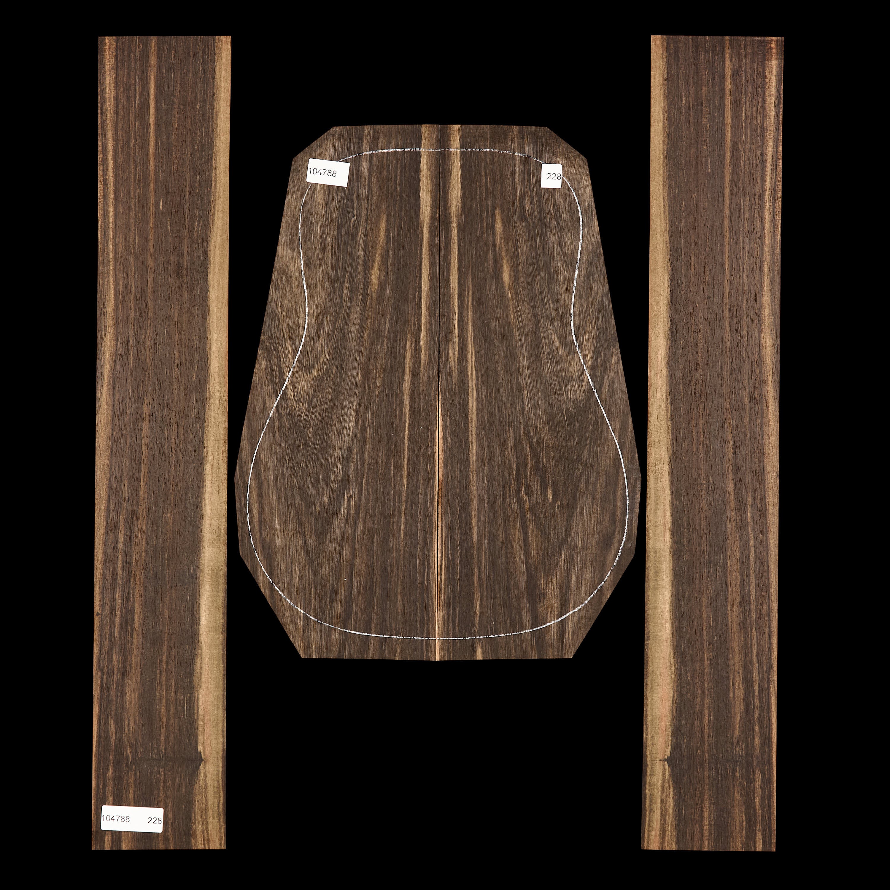 Crelicam Ebony Back + Side Set - 228
