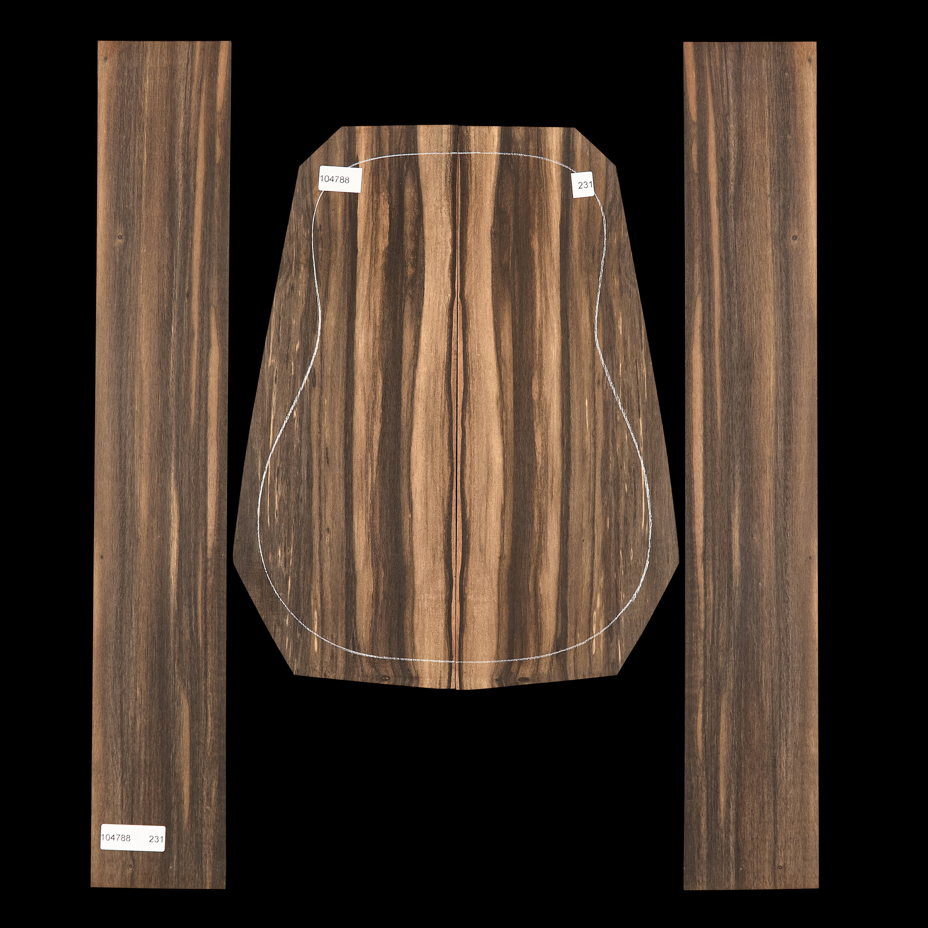 Crelicam Ebony Back + Side Set - 231