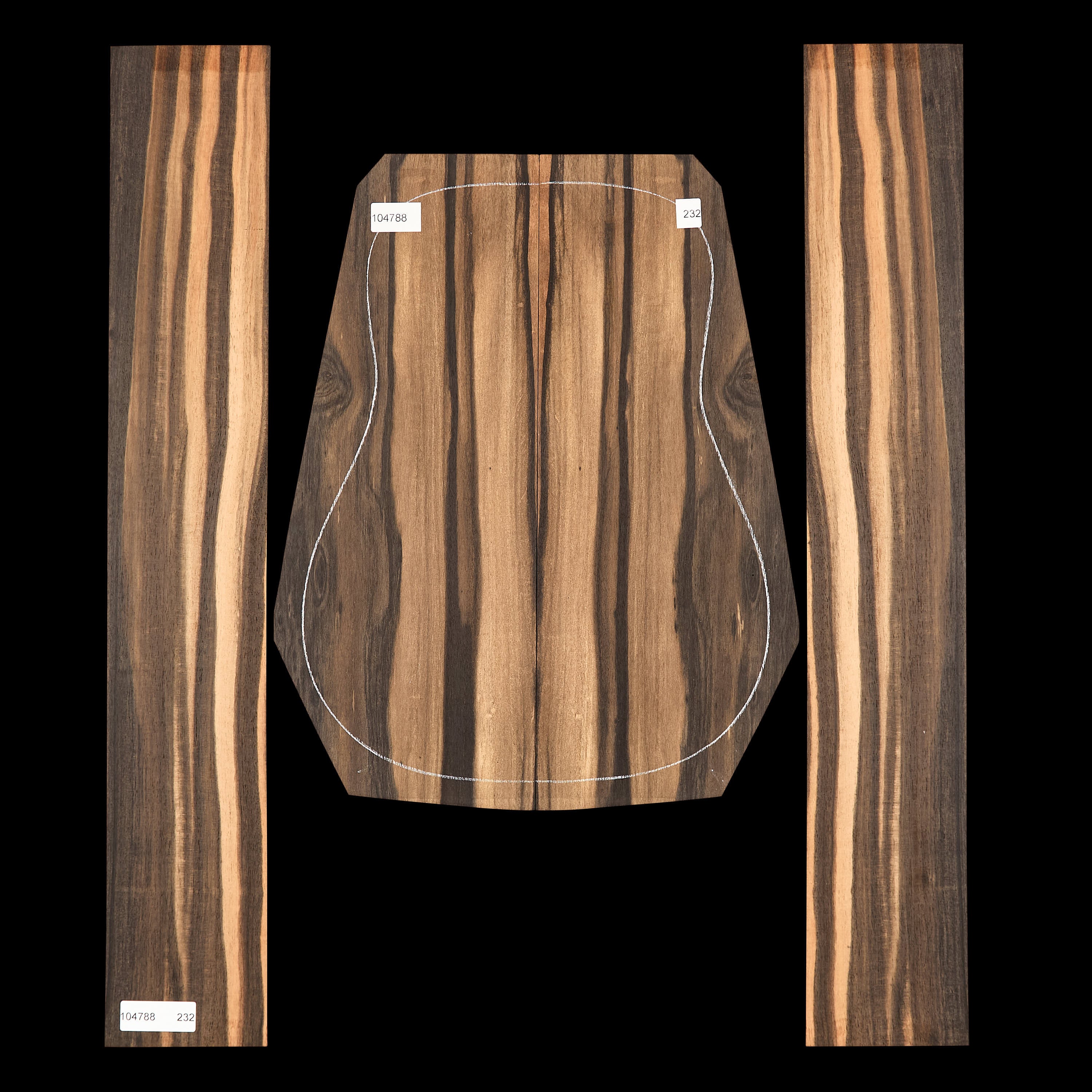 Crelicam Ebony Back + Side Set - 232