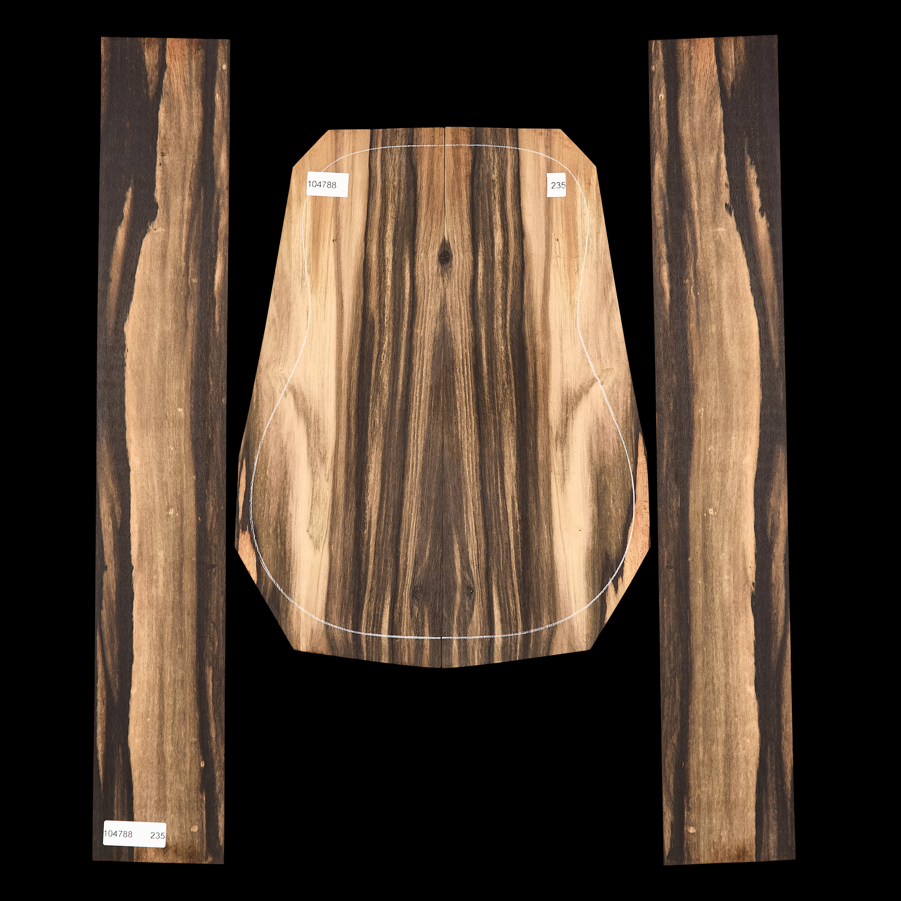 Crelicam Ebony Back + Side Set - 235