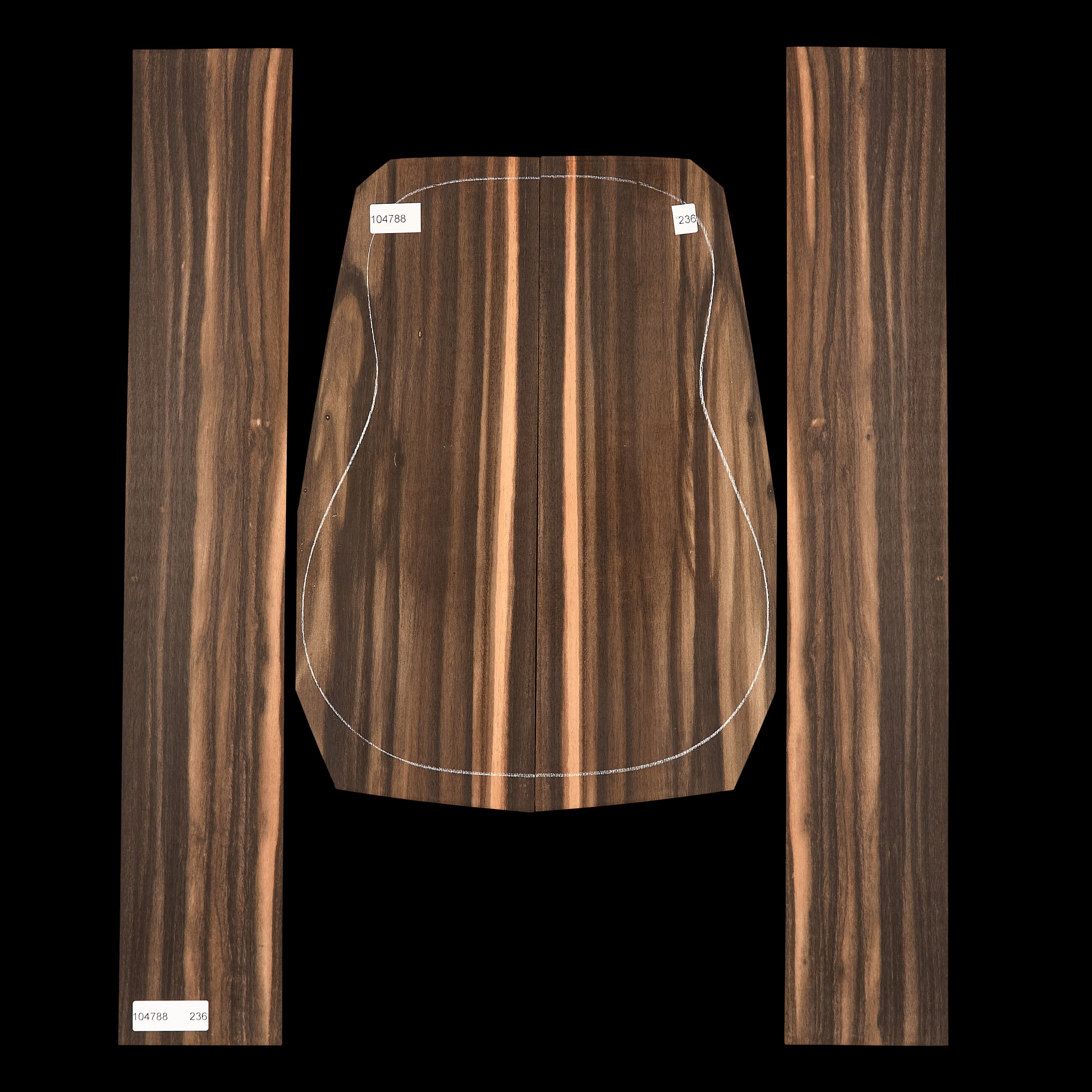 Crelicam Ebony Back + Side Set - 236
