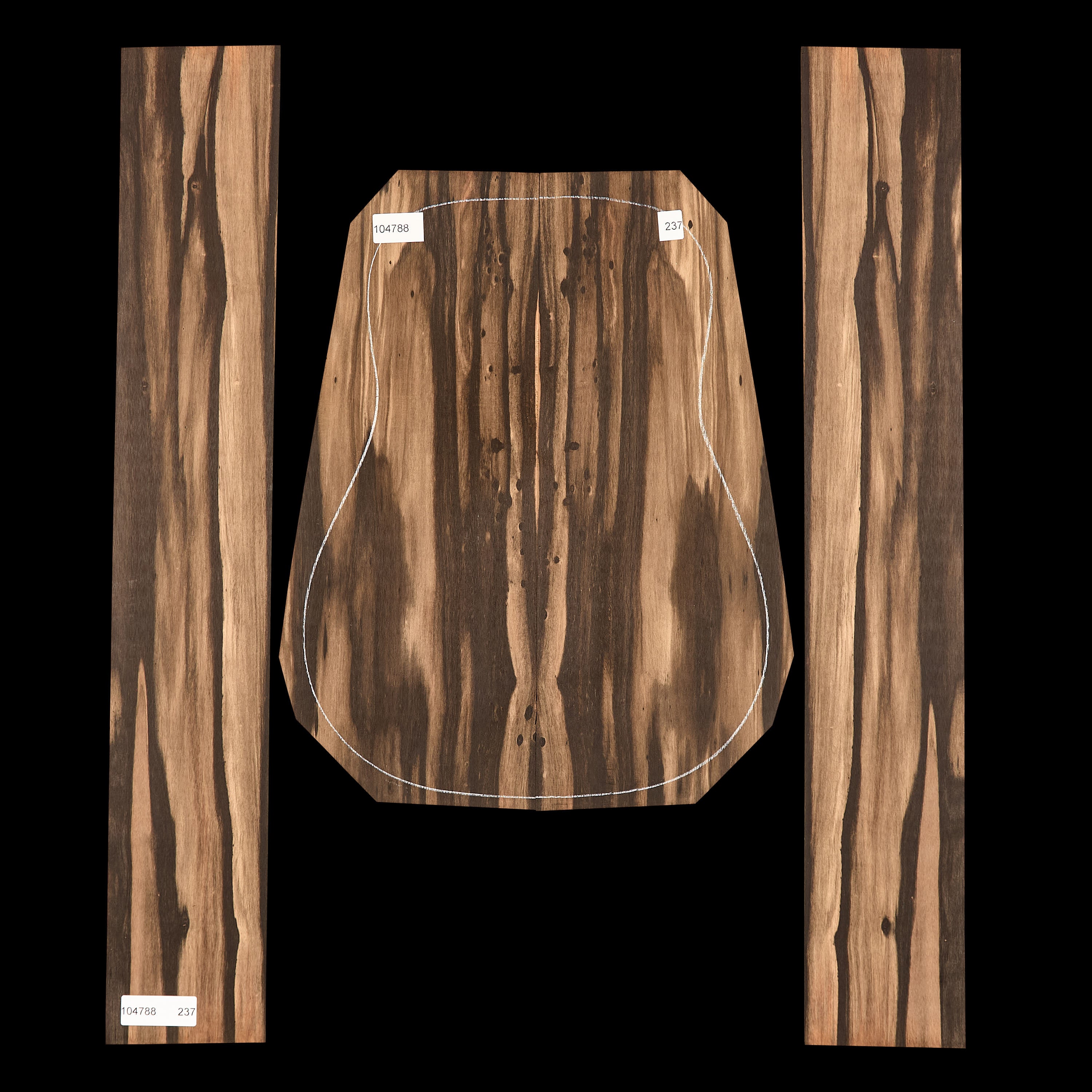 Crelicam Ebony Back + Side Set - 237