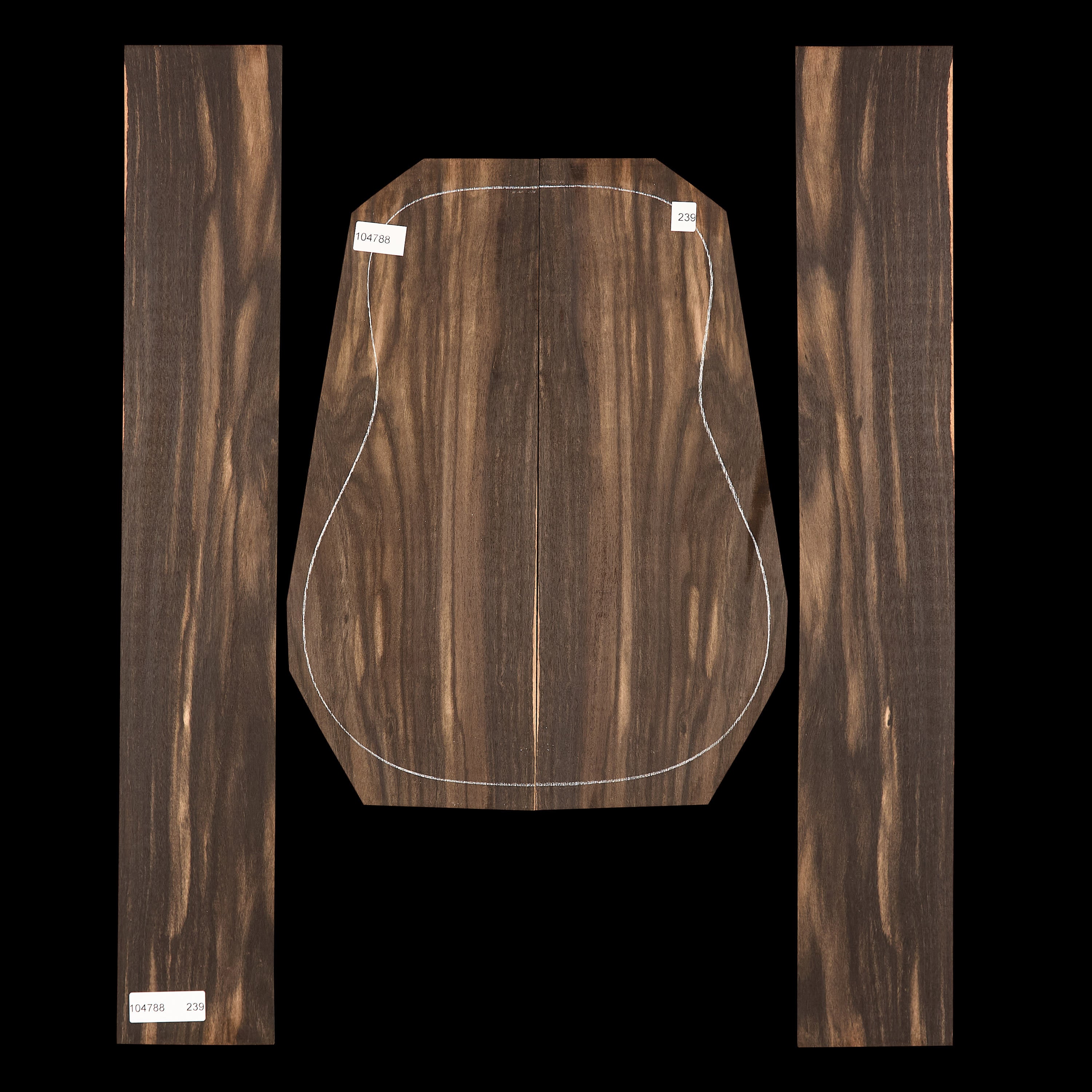 Crelicam Ebony Back + Side Set - 239
