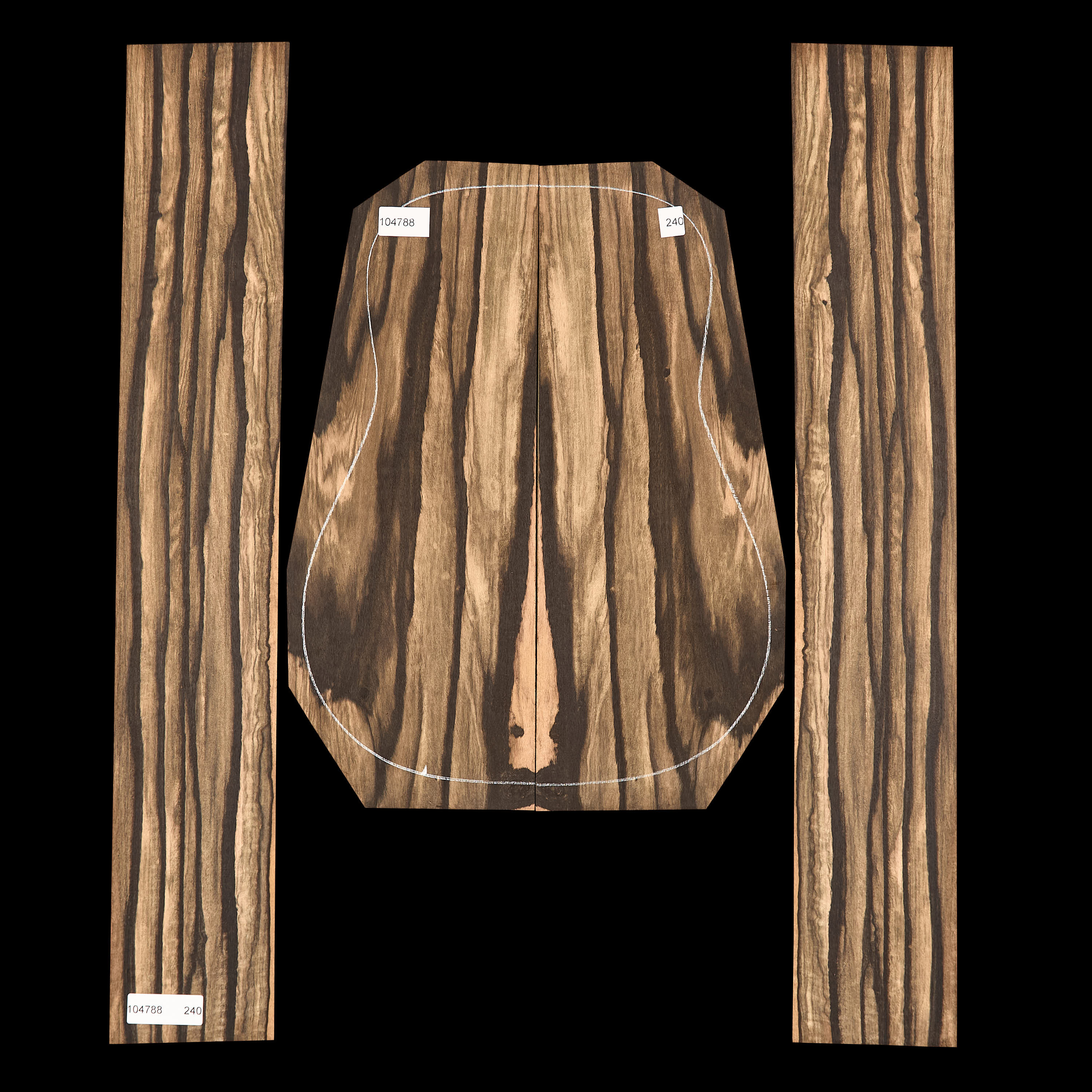 Crelicam Ebony Back + Side Set - 240