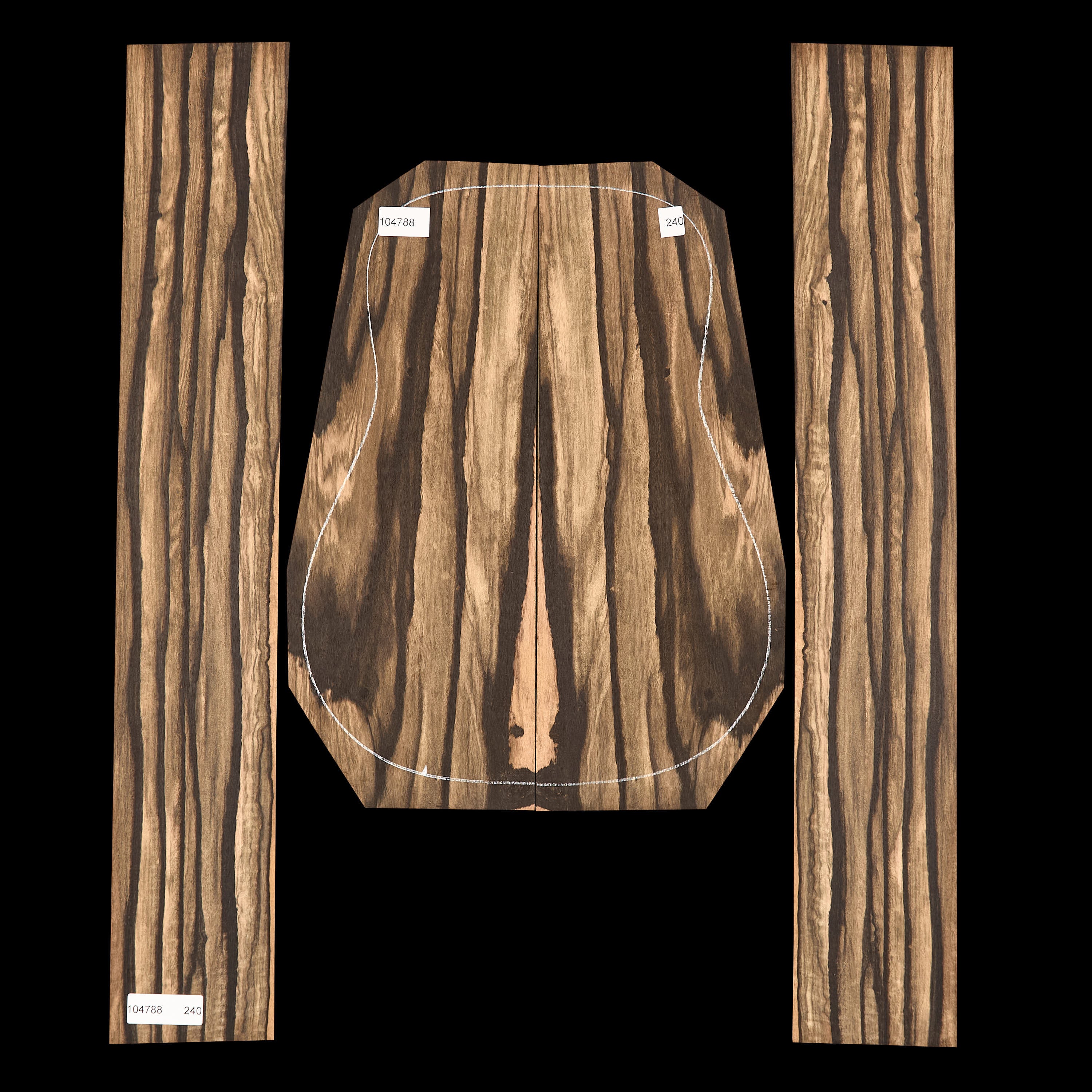Crelicam Ebony Back + Side Set - 240