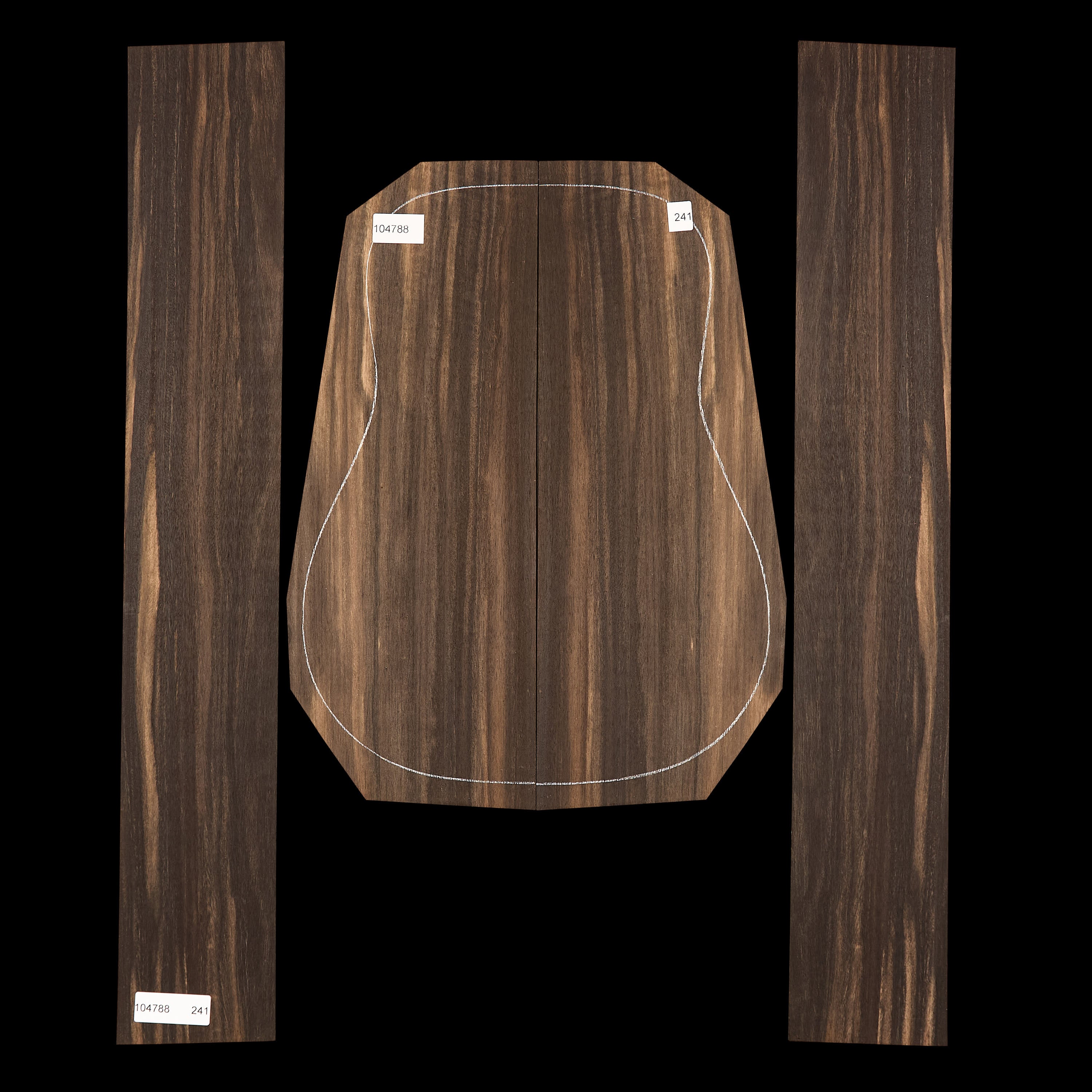 Crelicam Ebony Back + Side Set - 241