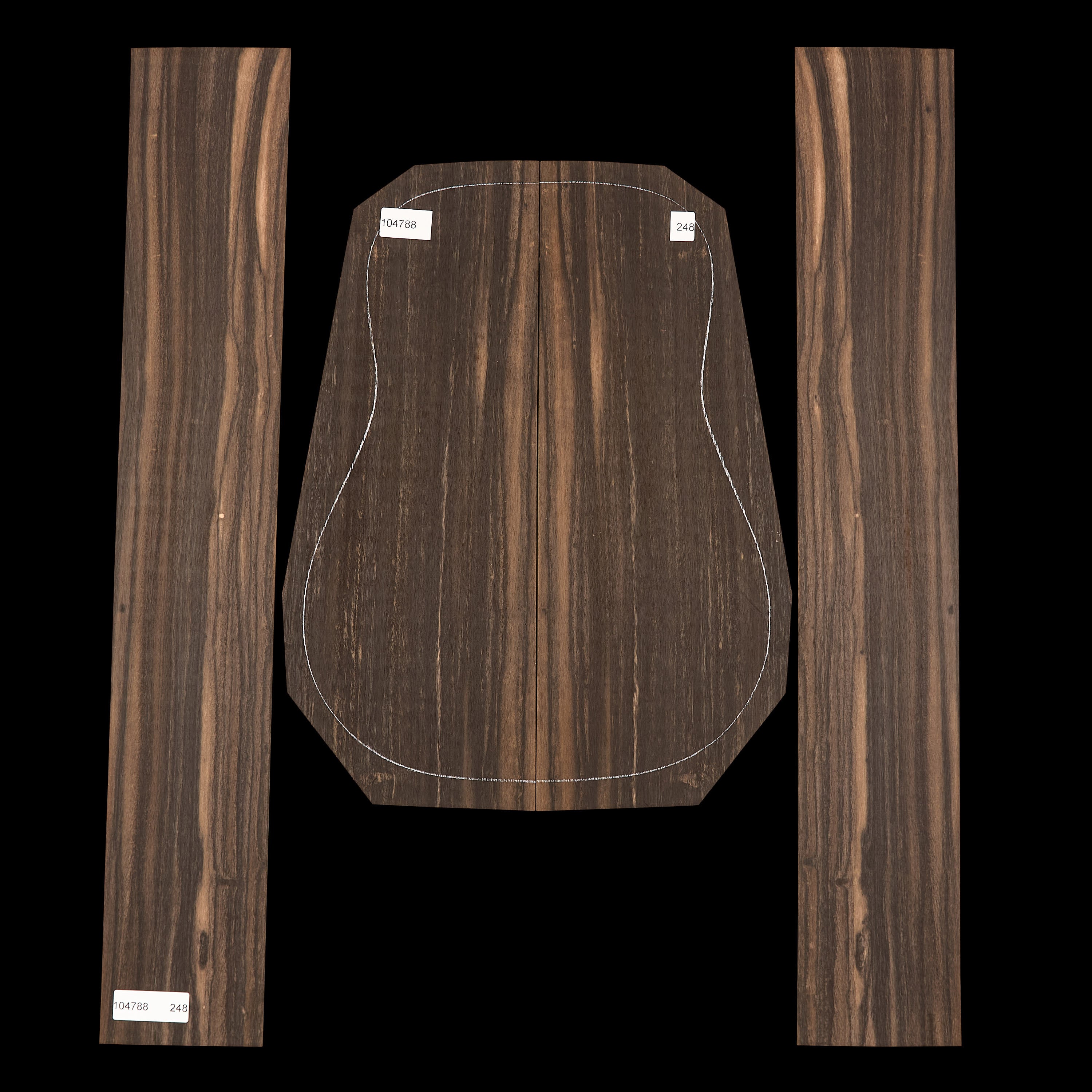 Crelicam Ebony Back + Side Set - 248