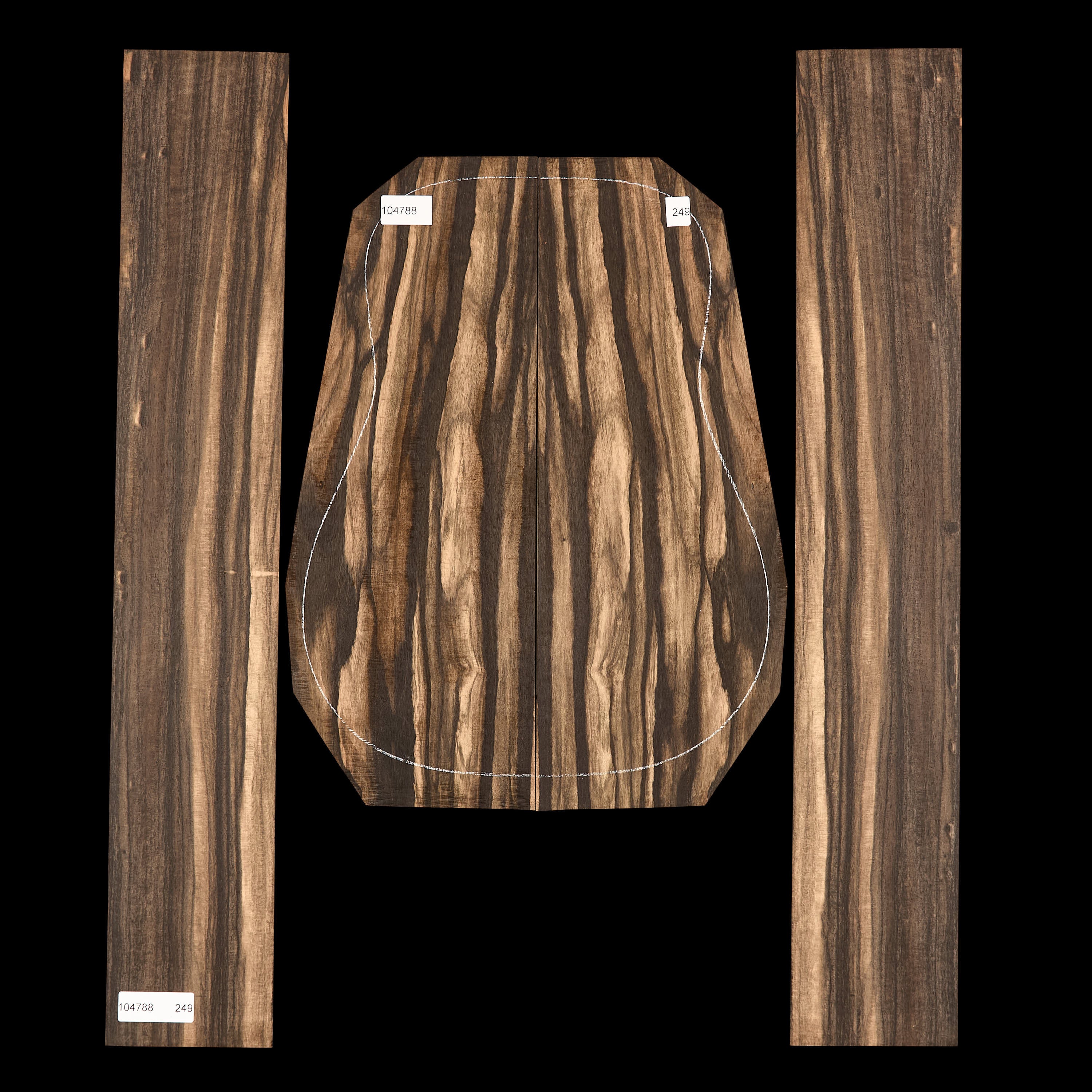 Crelicam Ebony Back + Side Set - 249