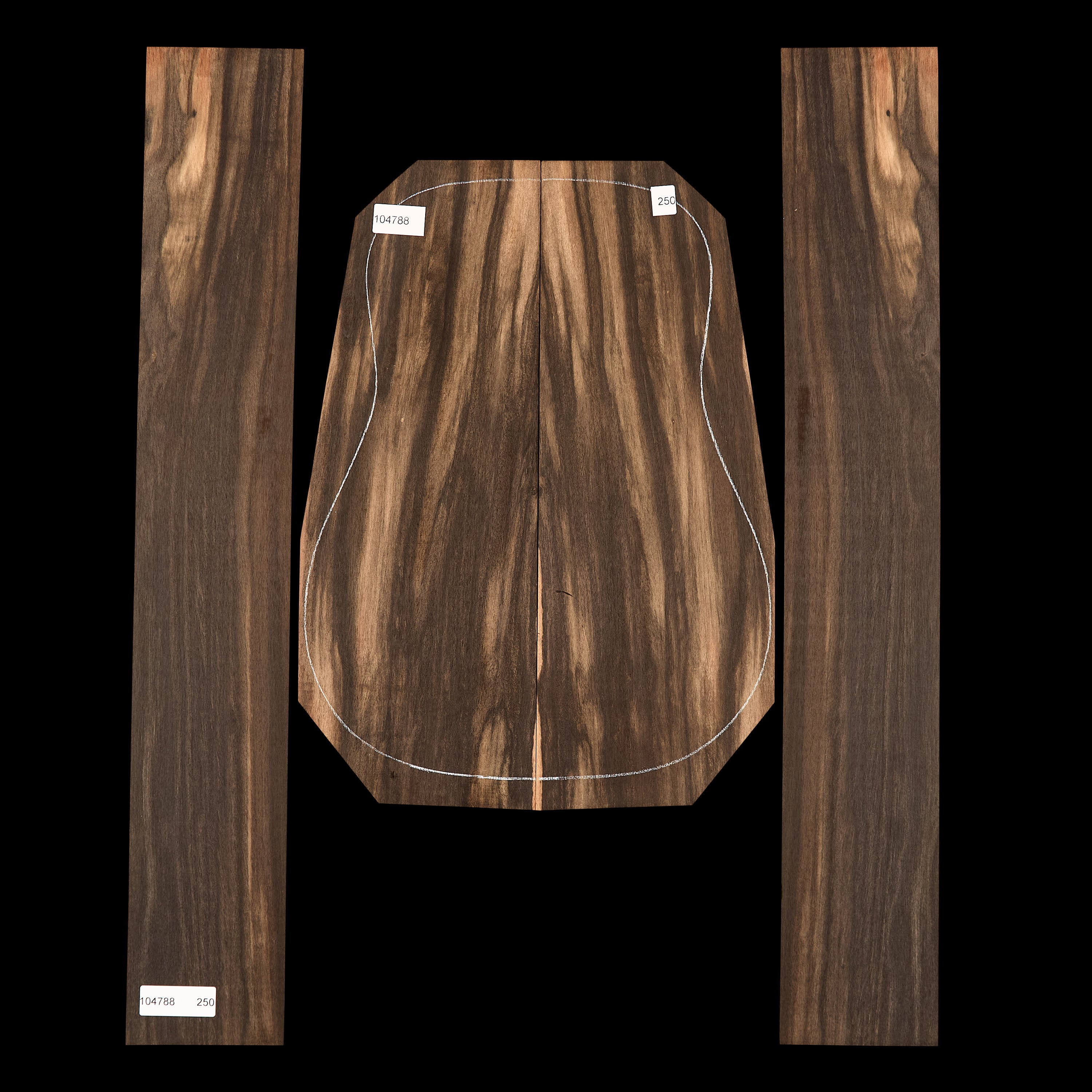 Crelicam Ebony Back + Side Set - 250