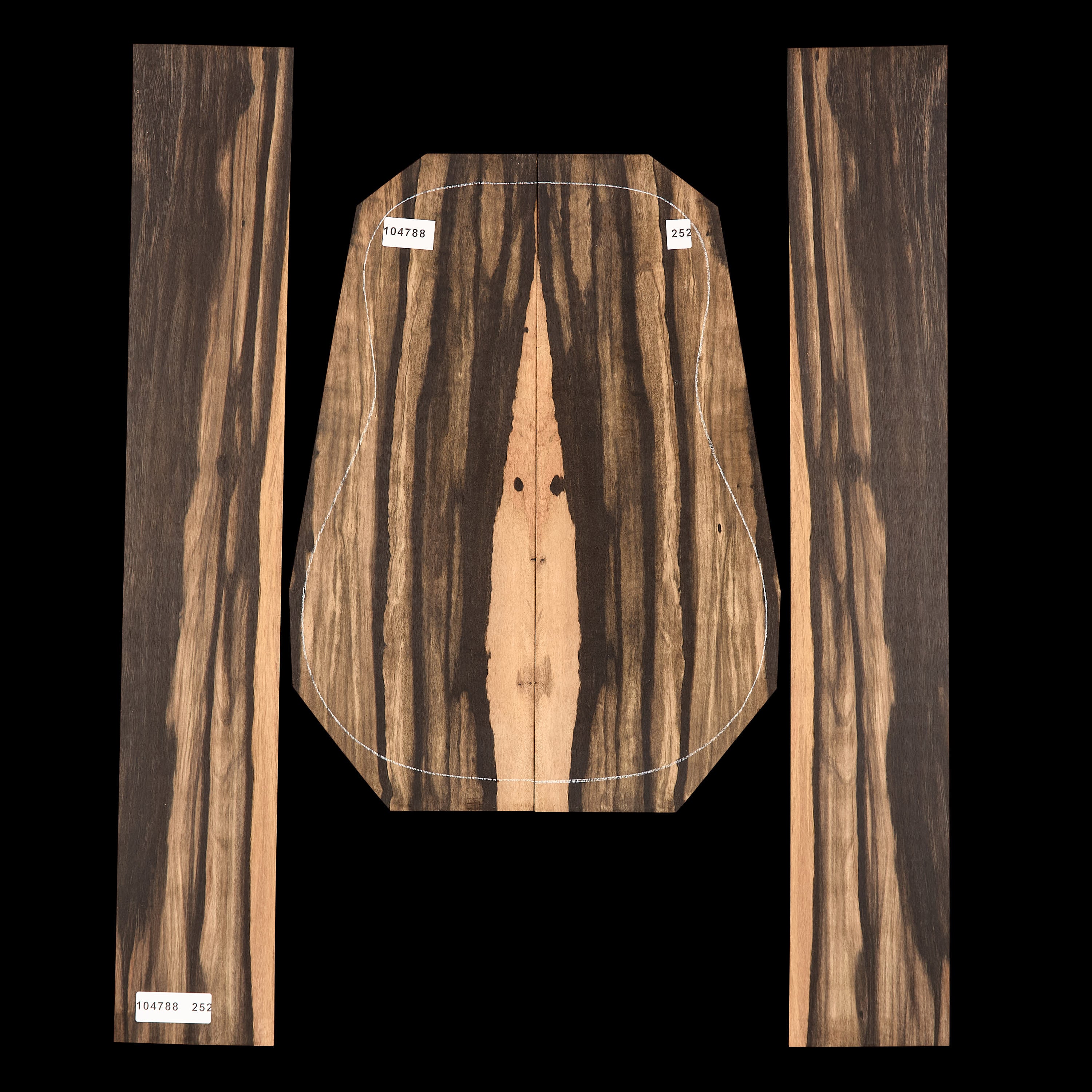 Crelicam Ebony Back + Side Set - 252