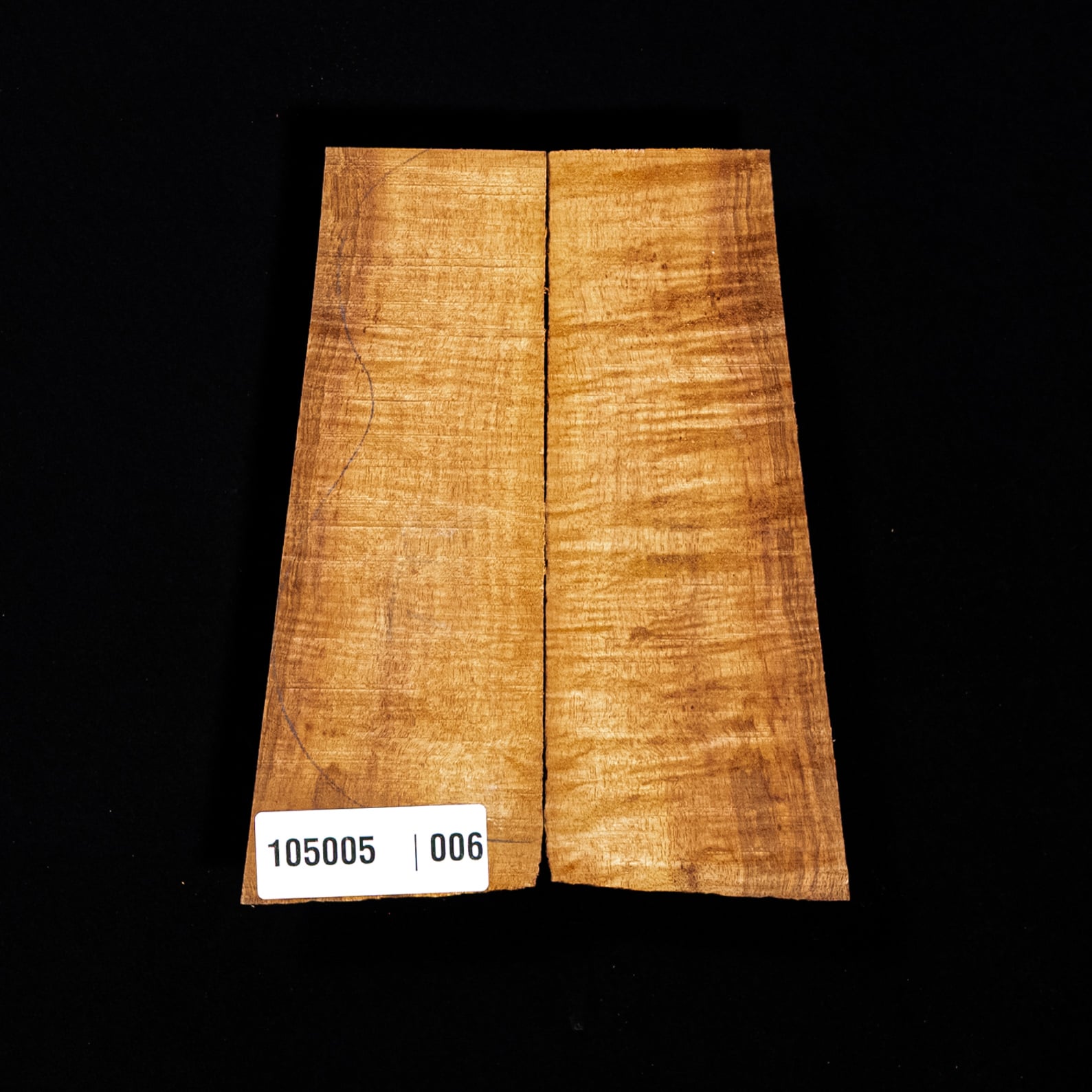 Flame Koa Top Set for Tenor Ukulele - 006