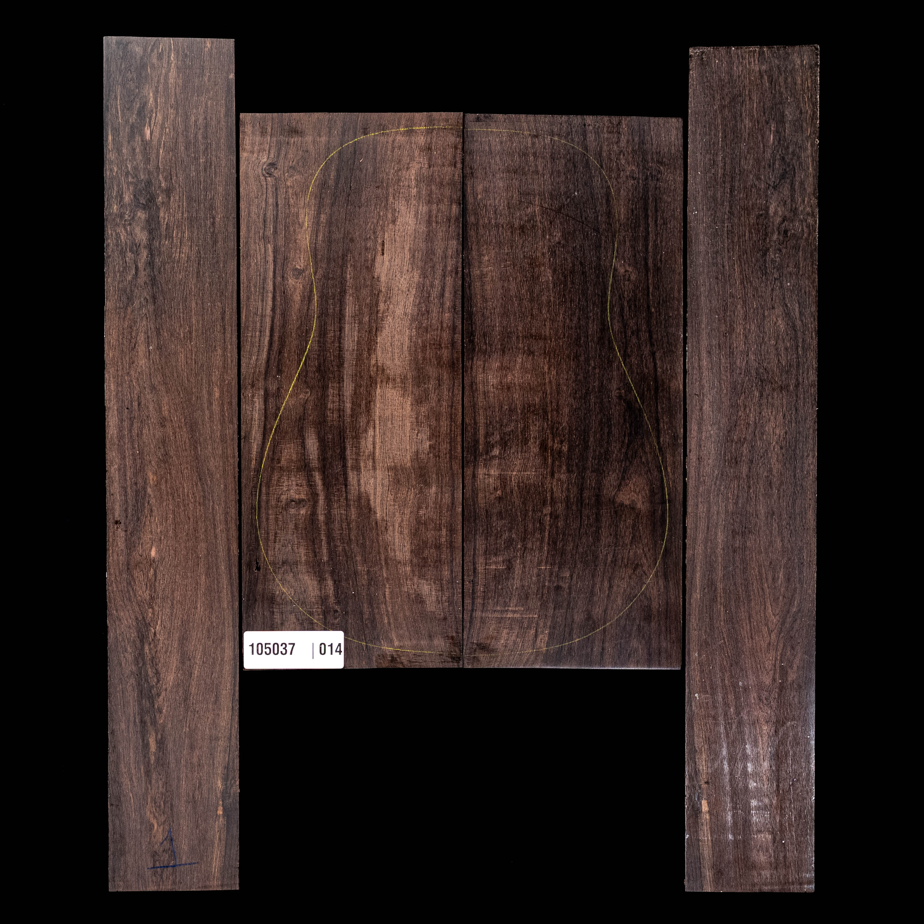 African Blackwood Back + Side Set - 014