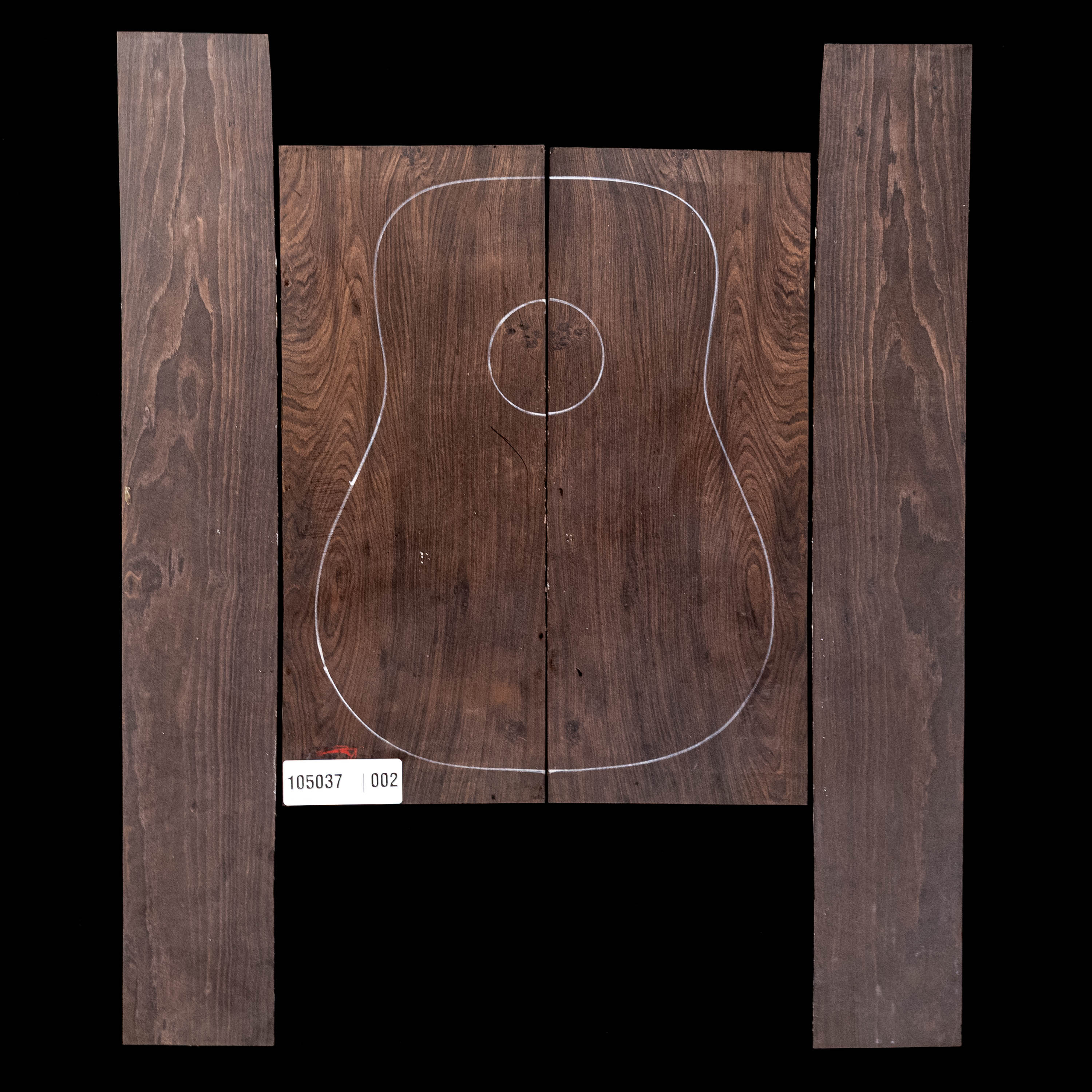 African Blackwood Back + Side Set - 002