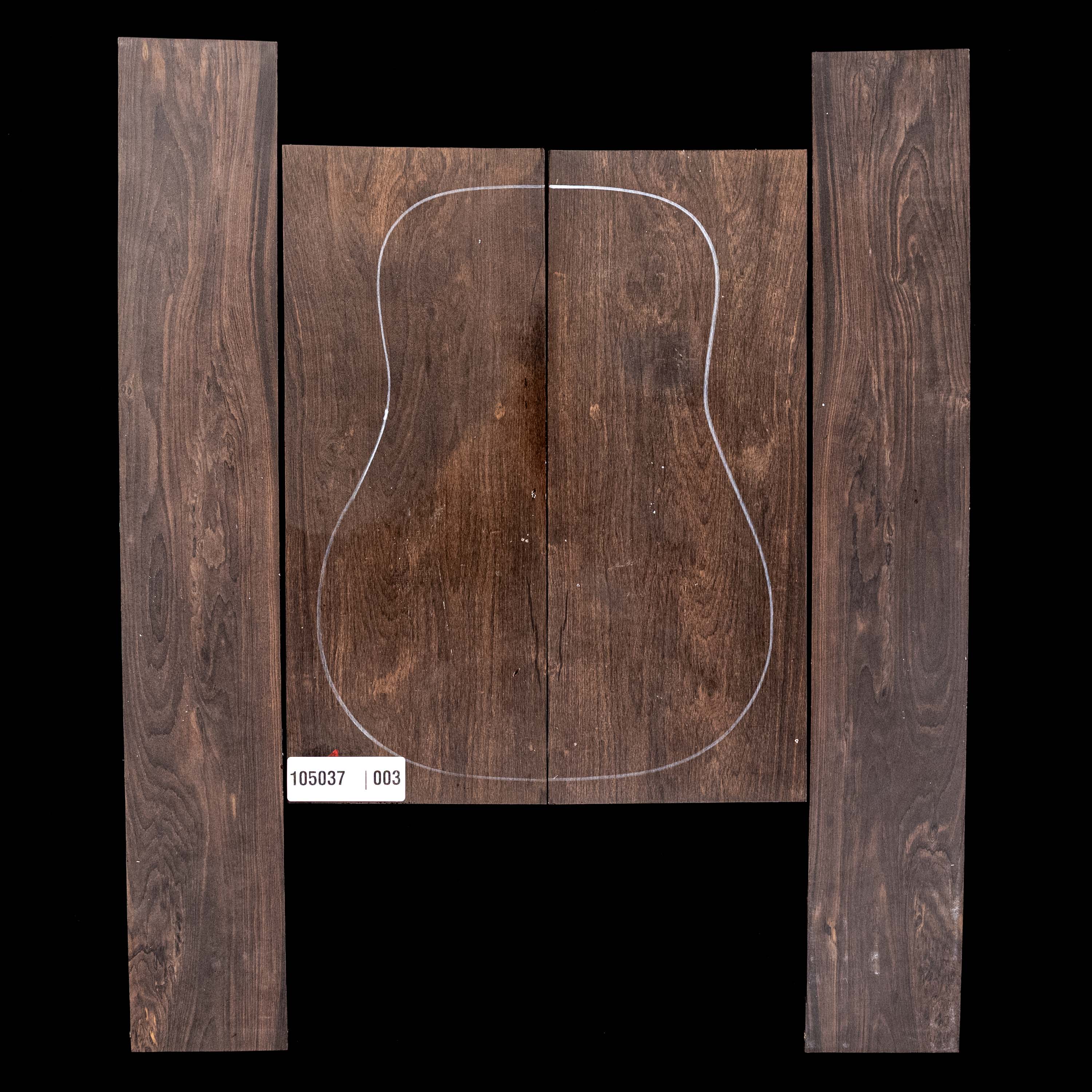 African Blackwood Back + Side Set - 003