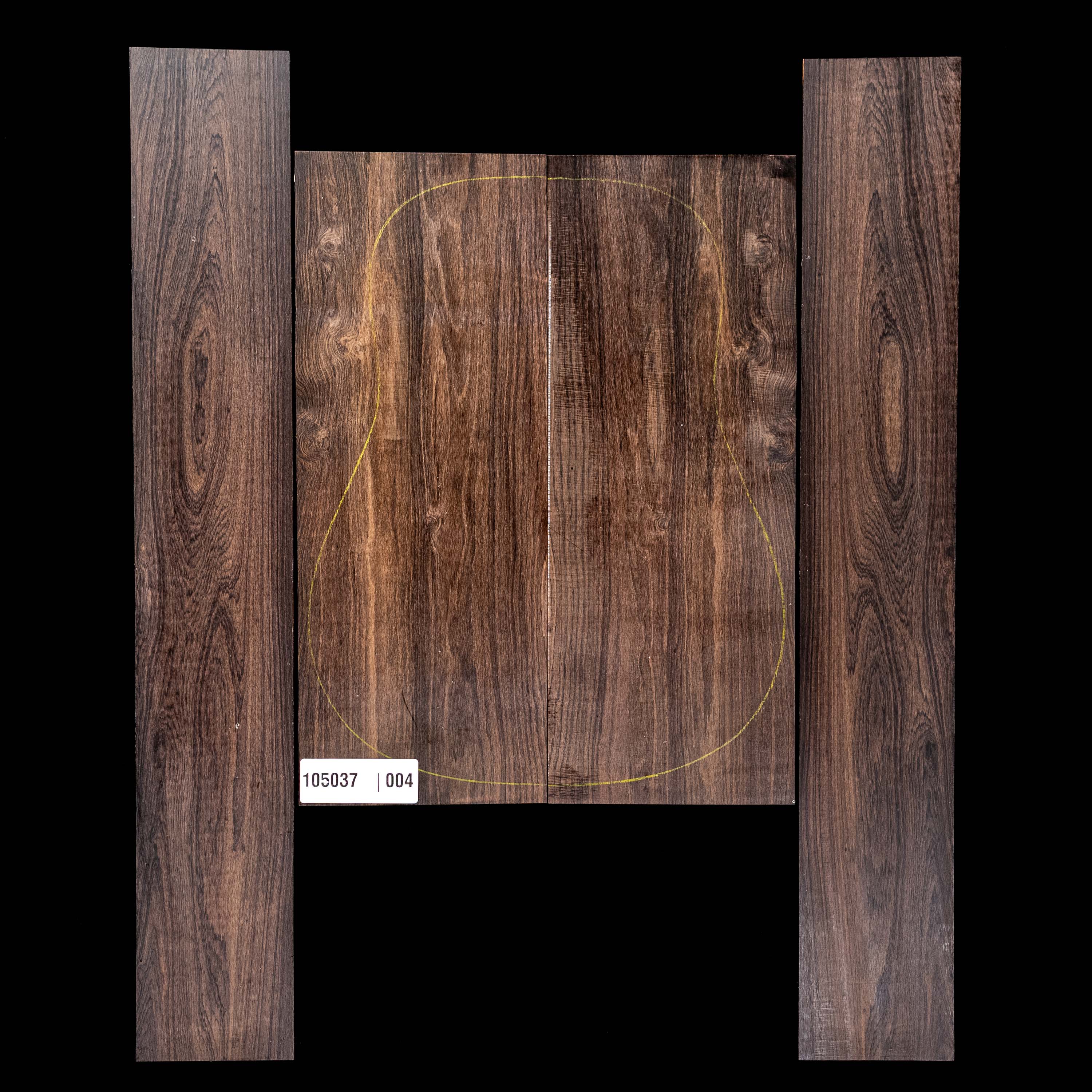 African Blackwood Back + Side Set - 004