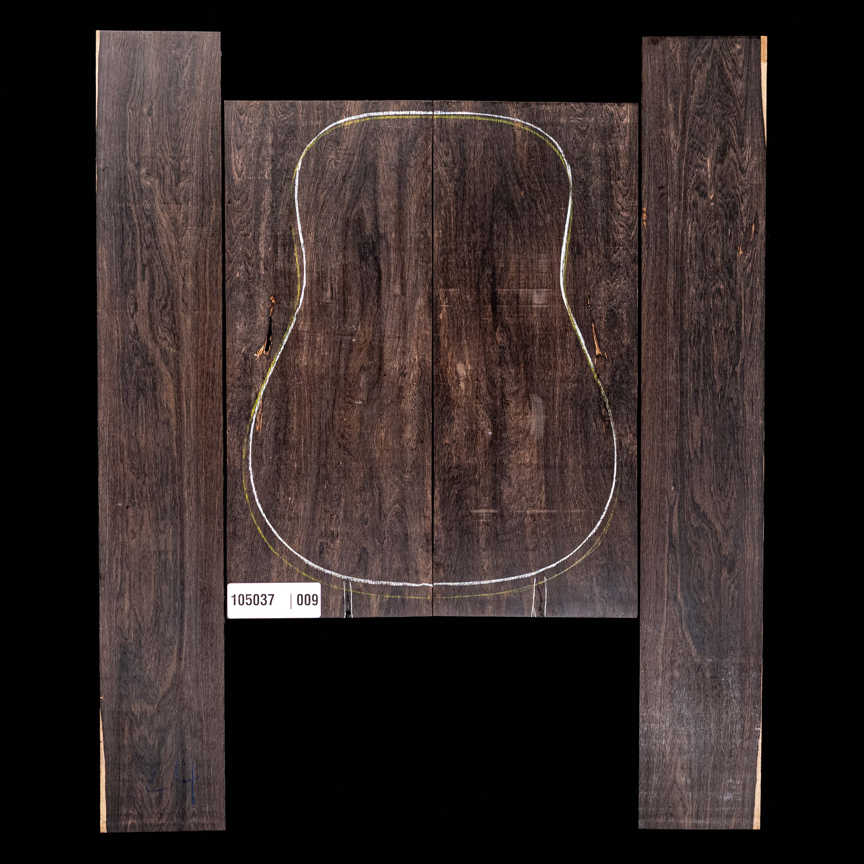 African Blackwood Back + Side Set - 009