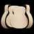 WoodStax Flame Maple OM Guitar Kit, Bolt-on Neck - 053