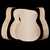 WoodStax Flame Maple OM Guitar Kit, Bolt-on Neck - 105
