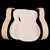 WoodStax Flame Maple OM Guitar Kit, Bolt-on Neck - 115